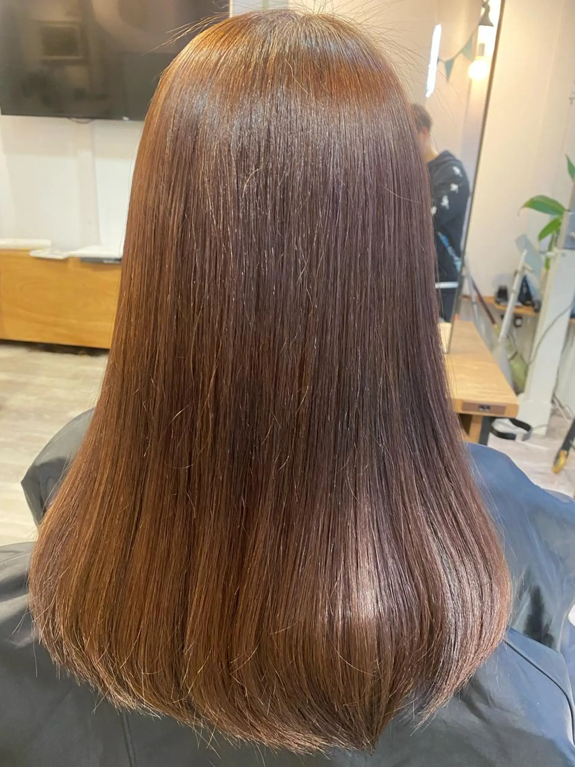 セミロング パーマ ストレートパーマ new.本川越店所属・くせ毛多毛特化 高橋　淳のヘアスタイル