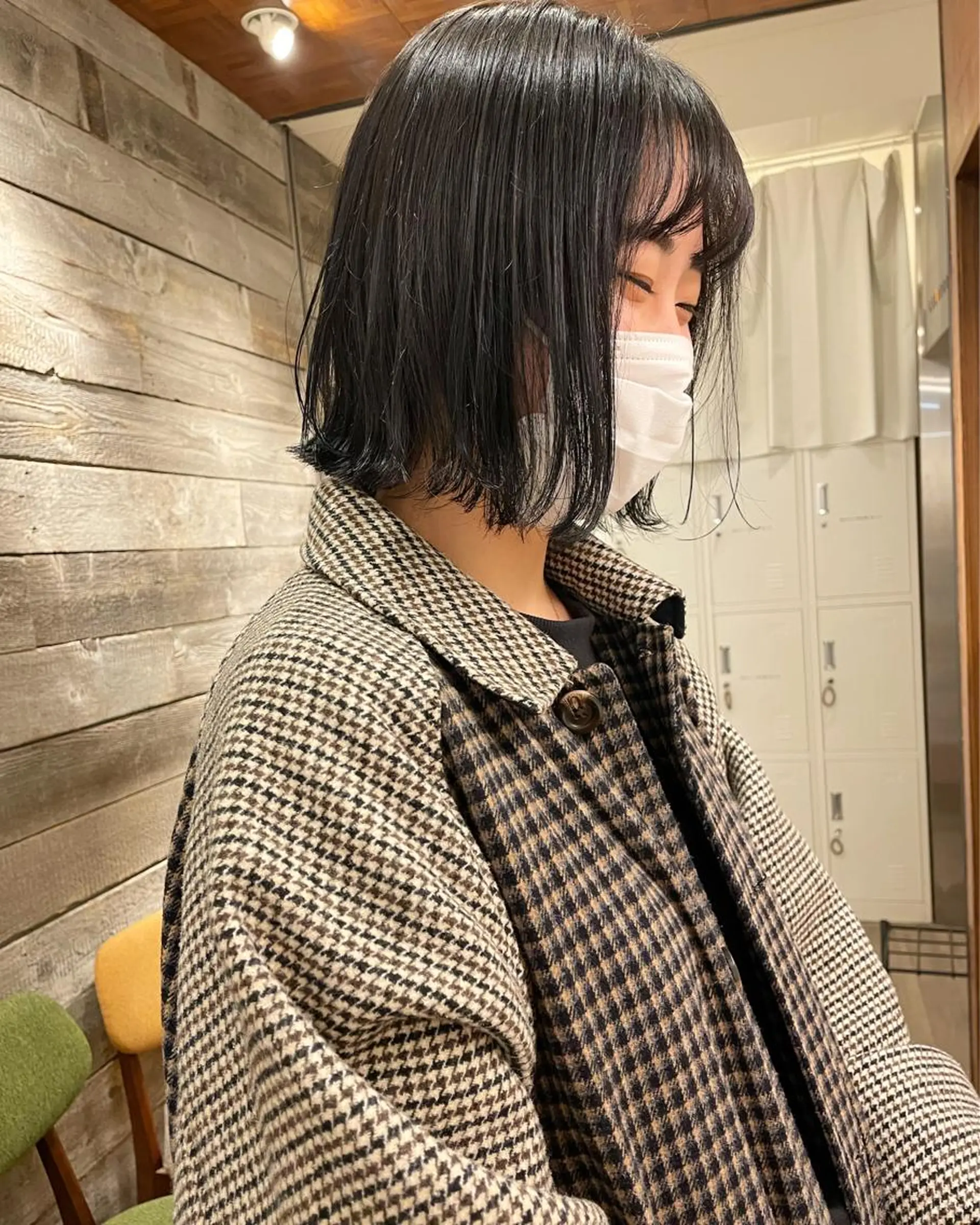 ショート カラー ブルーカラー ブルージュ ボブ ヘアカラー トリートメント レイヤー/ボブ/ 顔周り/yukinaのヘアスタイル