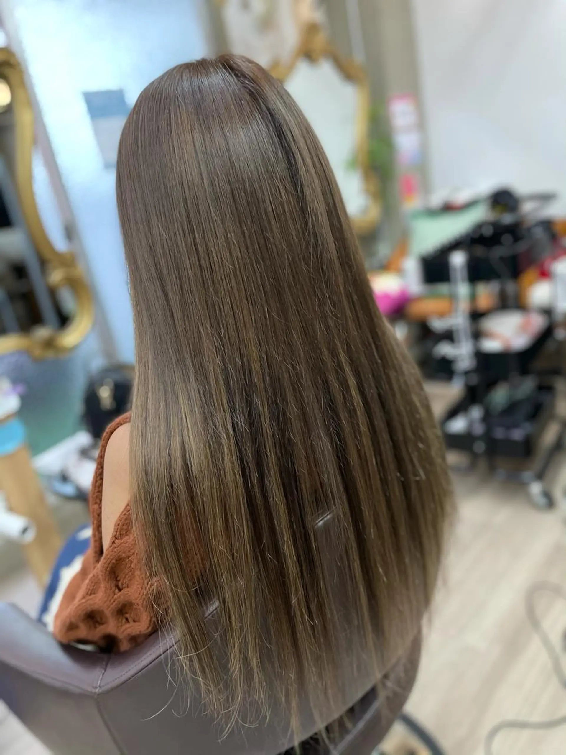 ヘアカラー エクステ プルエクステ/潤艶 最強矯正/西野入のヘアスタイル