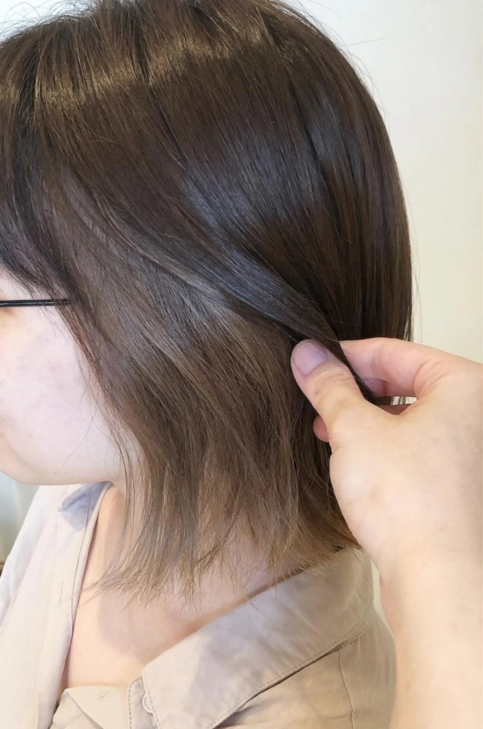 ミディアム カラー ヘアアレンジ 永井 亜実のヘアスタイル