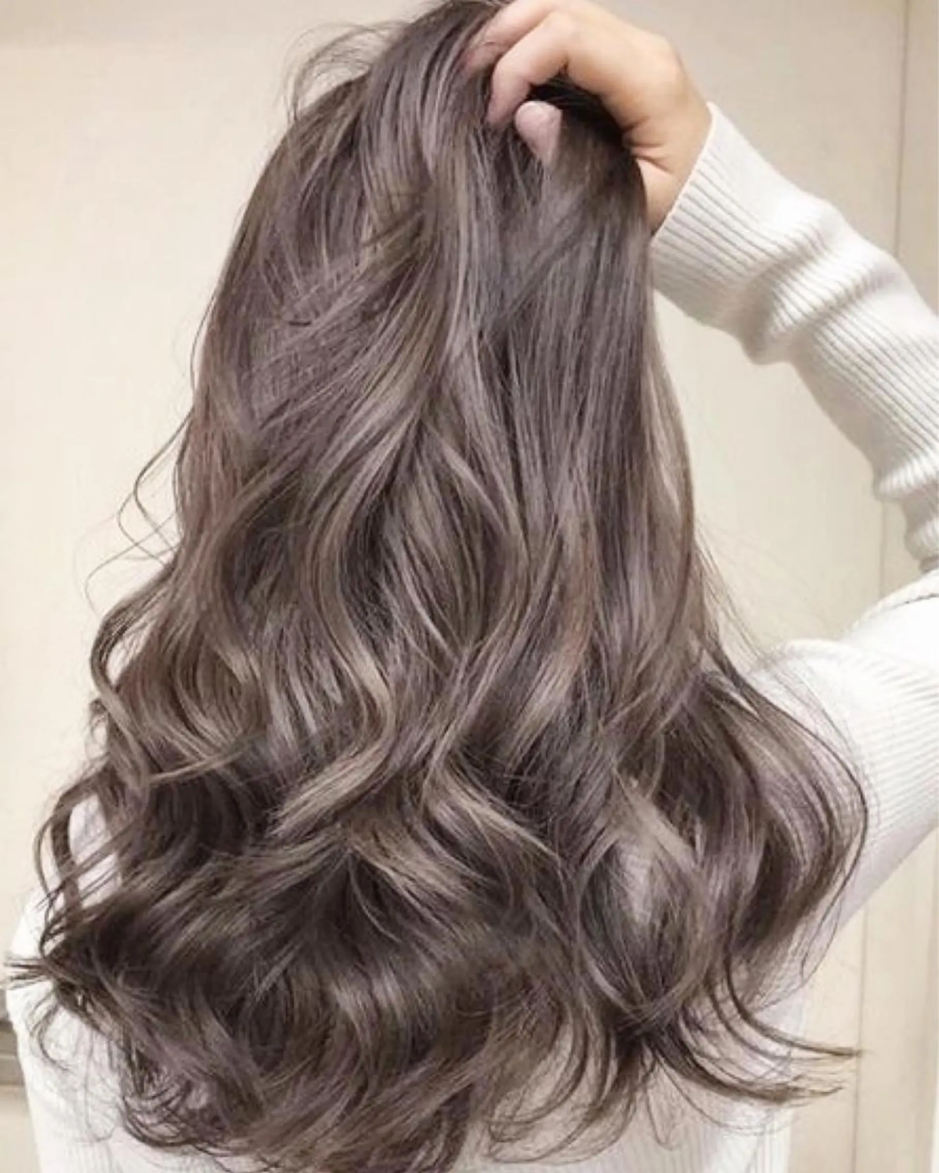 セミロング カラー ヘアアレンジ グレージュ カット ヘアカラー トリートメント ヘッドスパ 韓国風×透明感カラー 髪質改善オタベシンヤのヘアスタイル