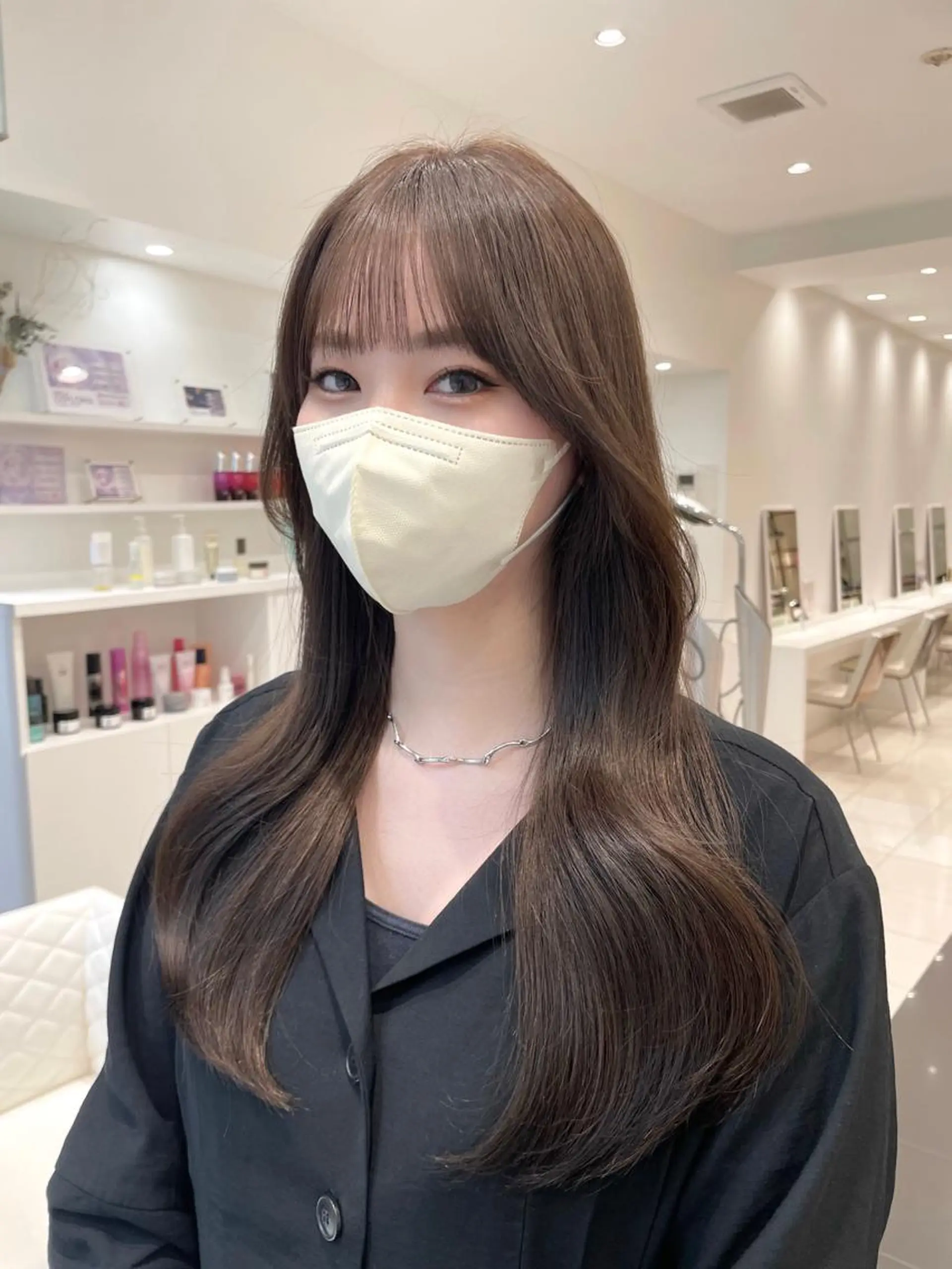 ロング カラー ベージュカラー カット ヘアカラー トリートメント ヘッドスパ BiBi    武田 あやのヘアスタイル