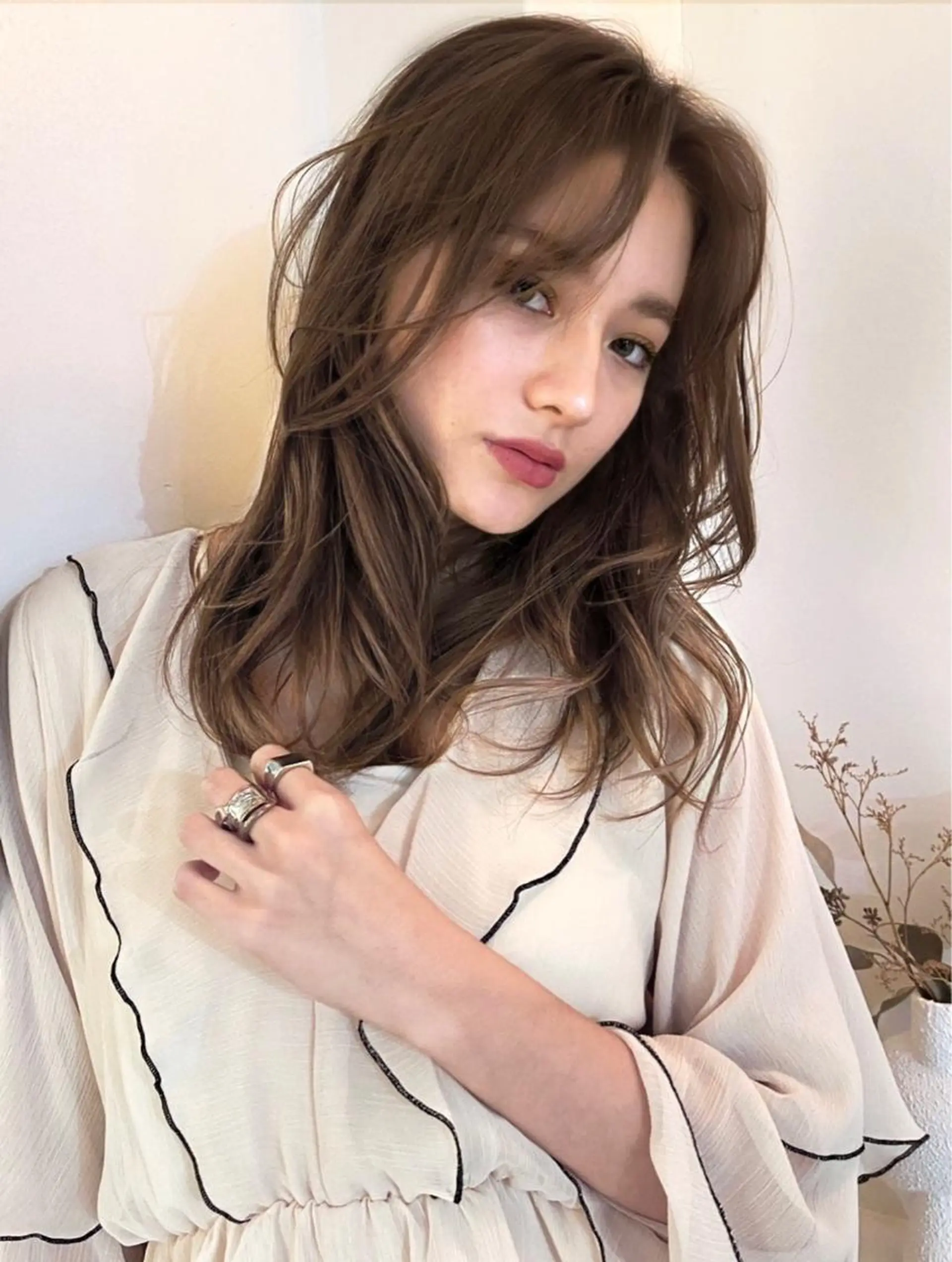 セミロング カラー ハイライトカラー ハイライト ヘアカラー femeene所属・ichikawa kaitoのヘアスタイル