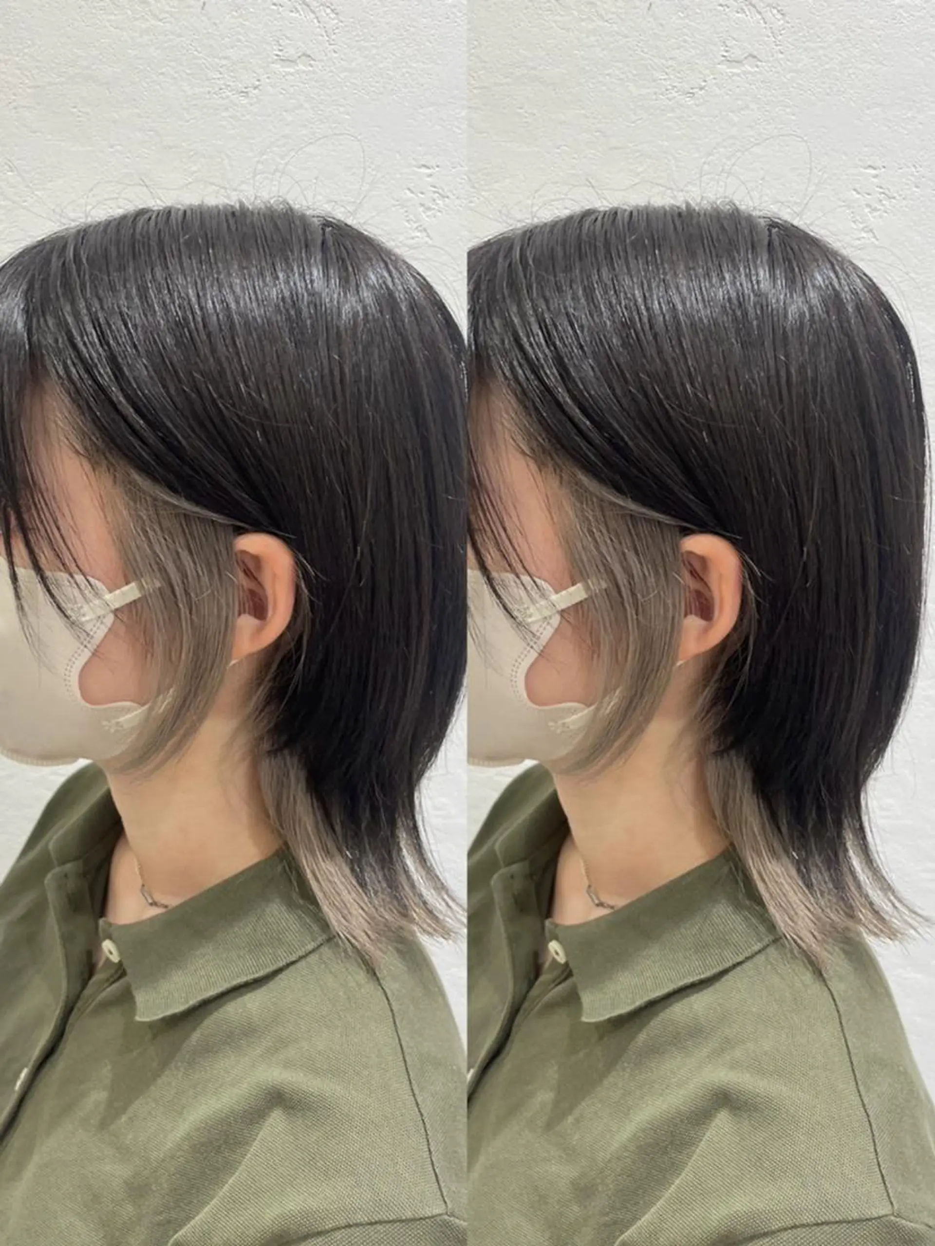 ミディアム カラー カット ヘアカラー トリートメント TELA HAIRのヘアスタイル