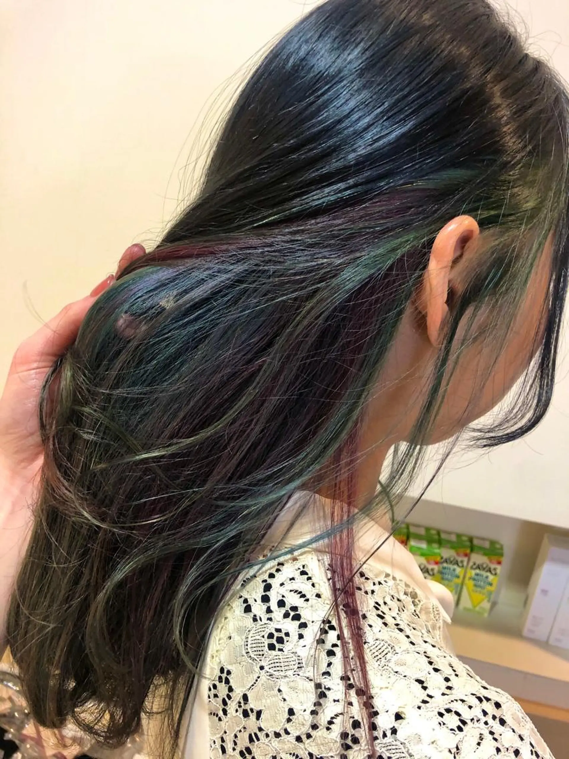 セミロング カラー インナーカラー シールエクステ/ 髪質改善💐yuuのヘアスタイル