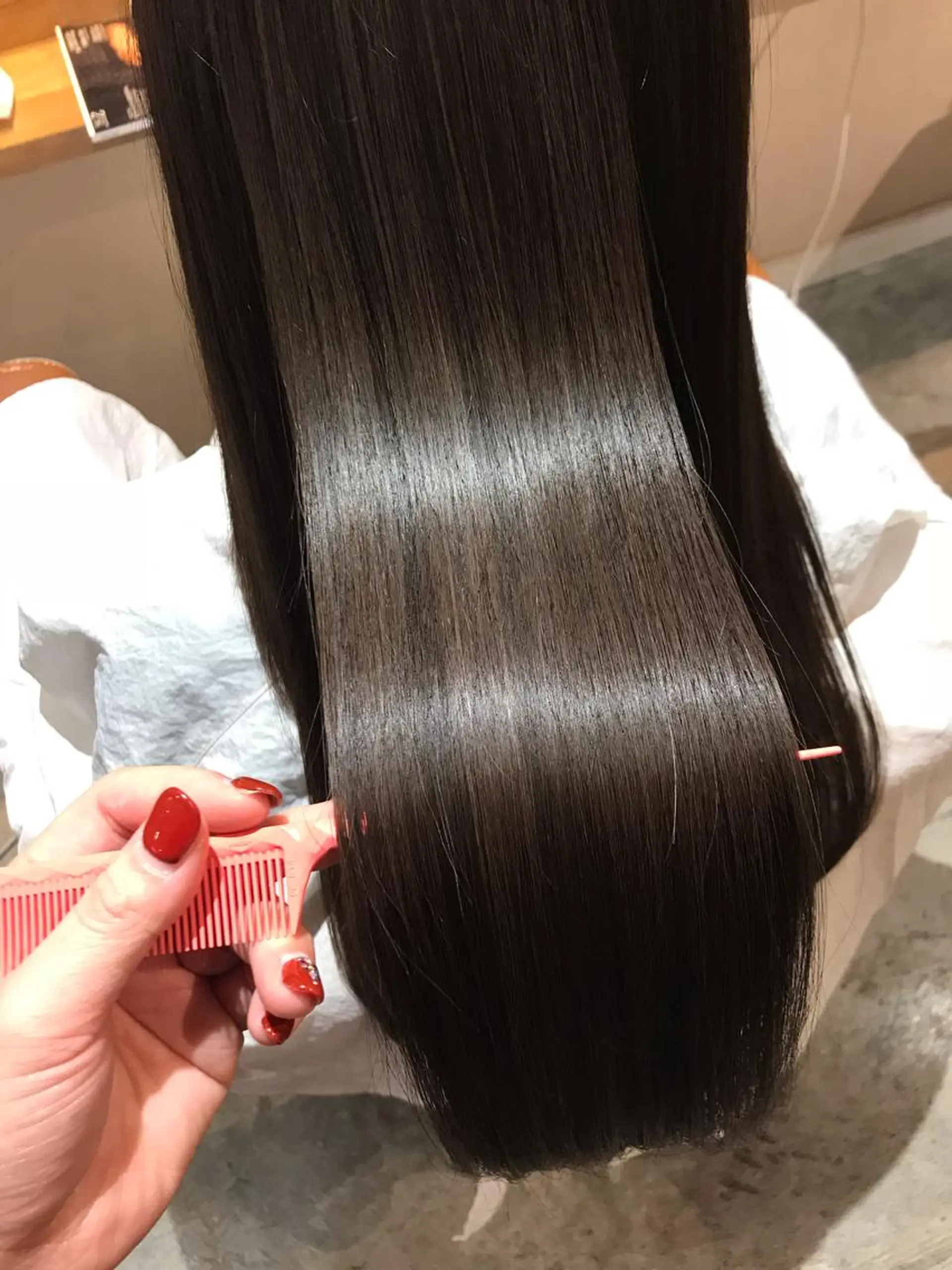 ロング トリートメント トリートメント 髪質改善×矯正🫧 韓国ヘアasamiのヘアスタイル