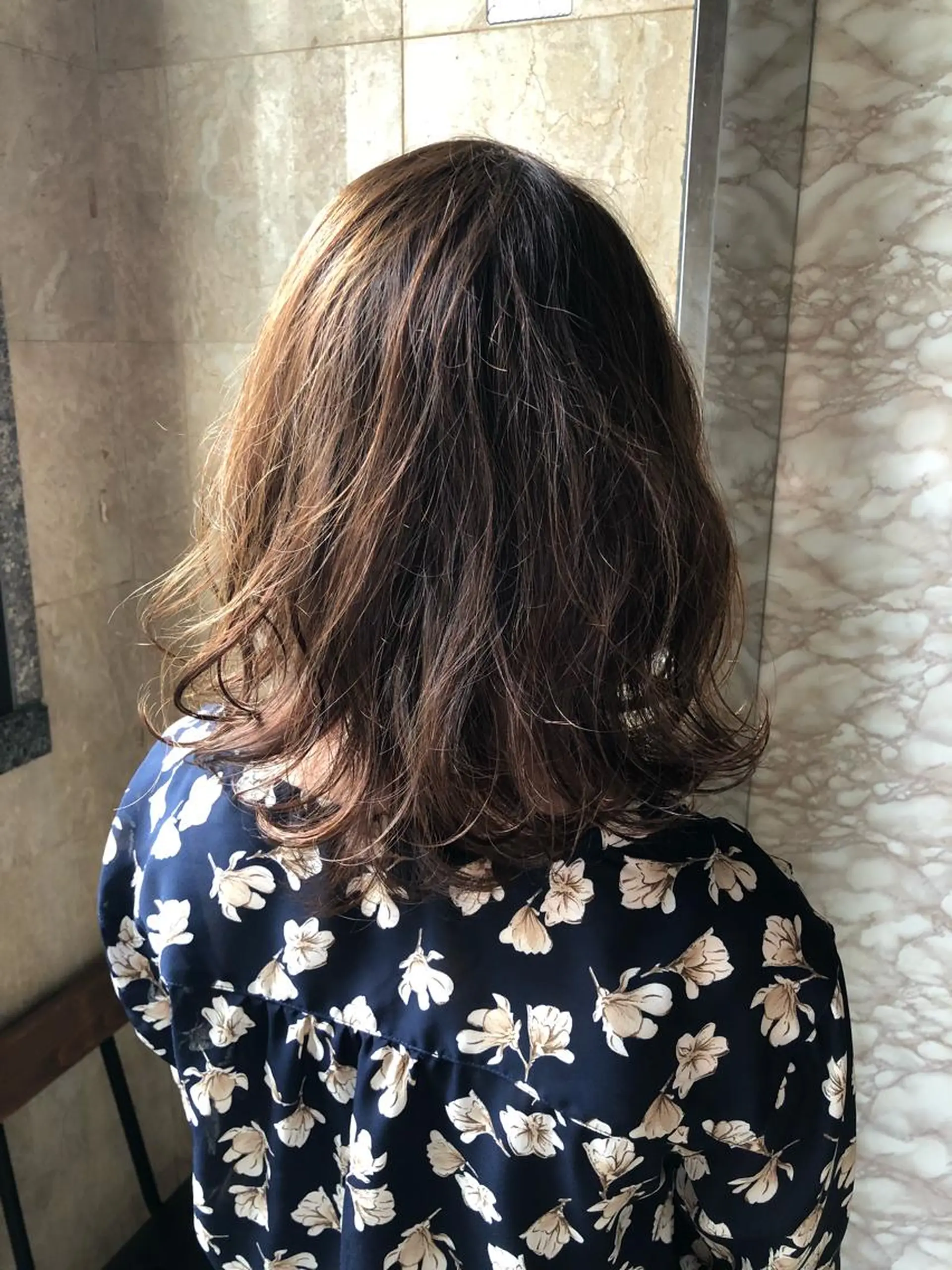 ミディアム パーマ ヘアアレンジ ミニボブ/ブリーチ 🌈MISATOのヘアスタイル