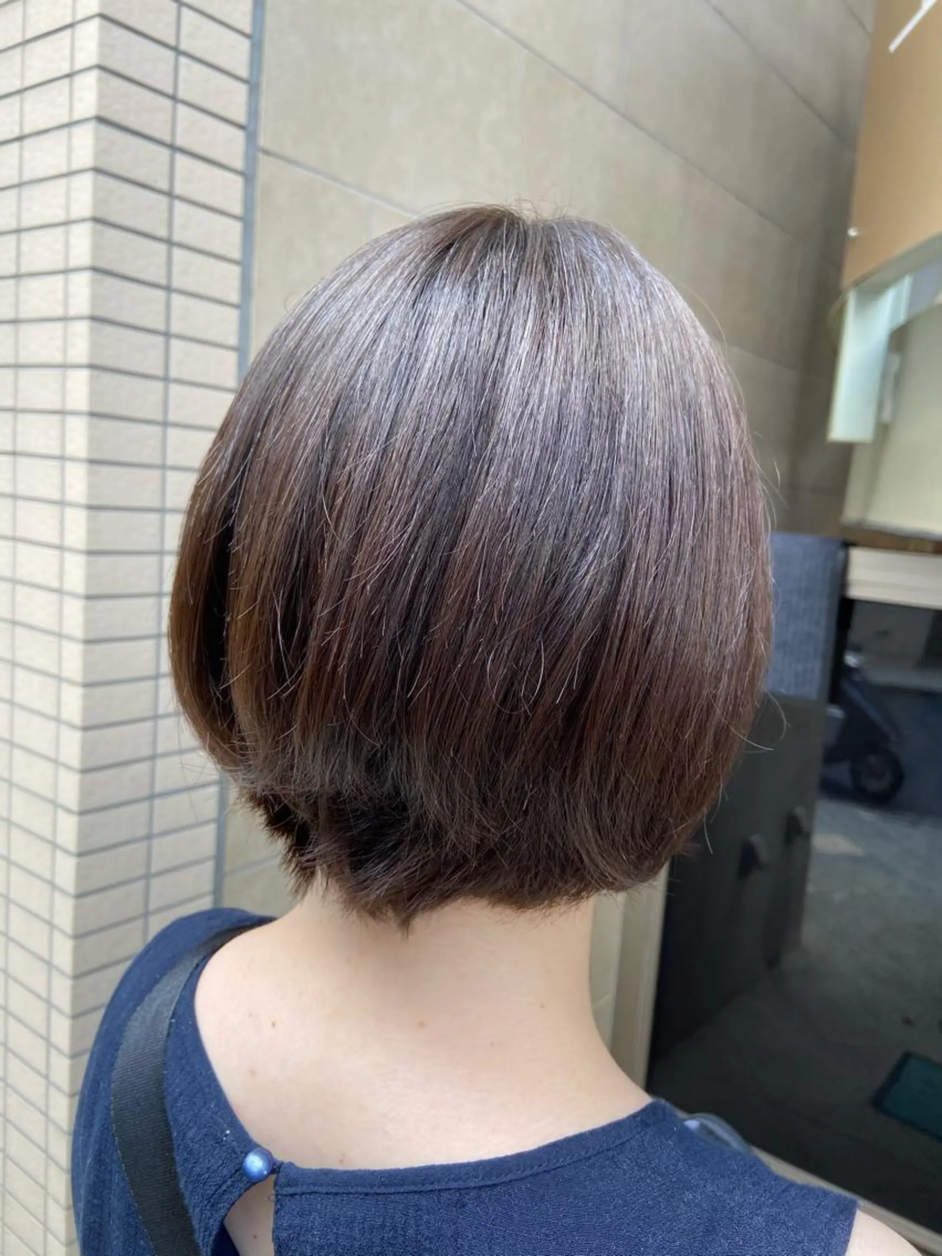 ショート カラー アッシュ ブルーカラー カット ヘアカラー トリートメント 菊地 美憂のヘアスタイル