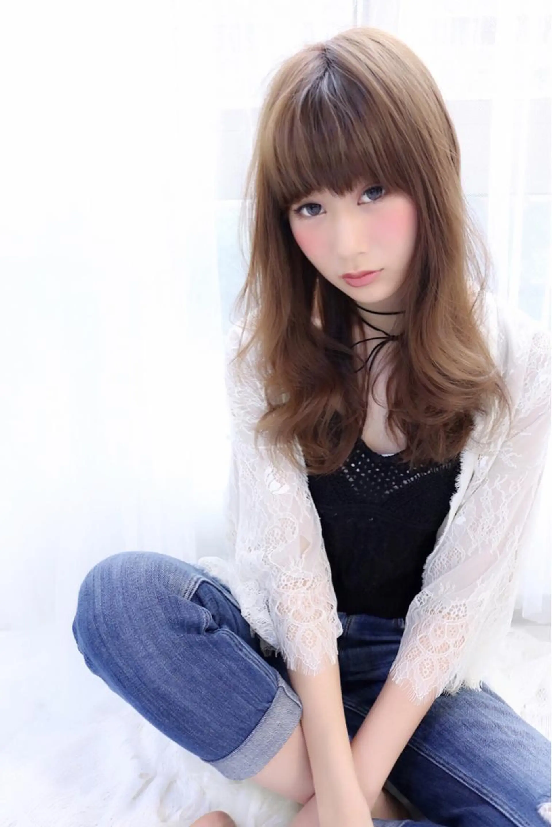 セミロング 小顔カット/レイヤー 【WiLL】加藤のヘアスタイル