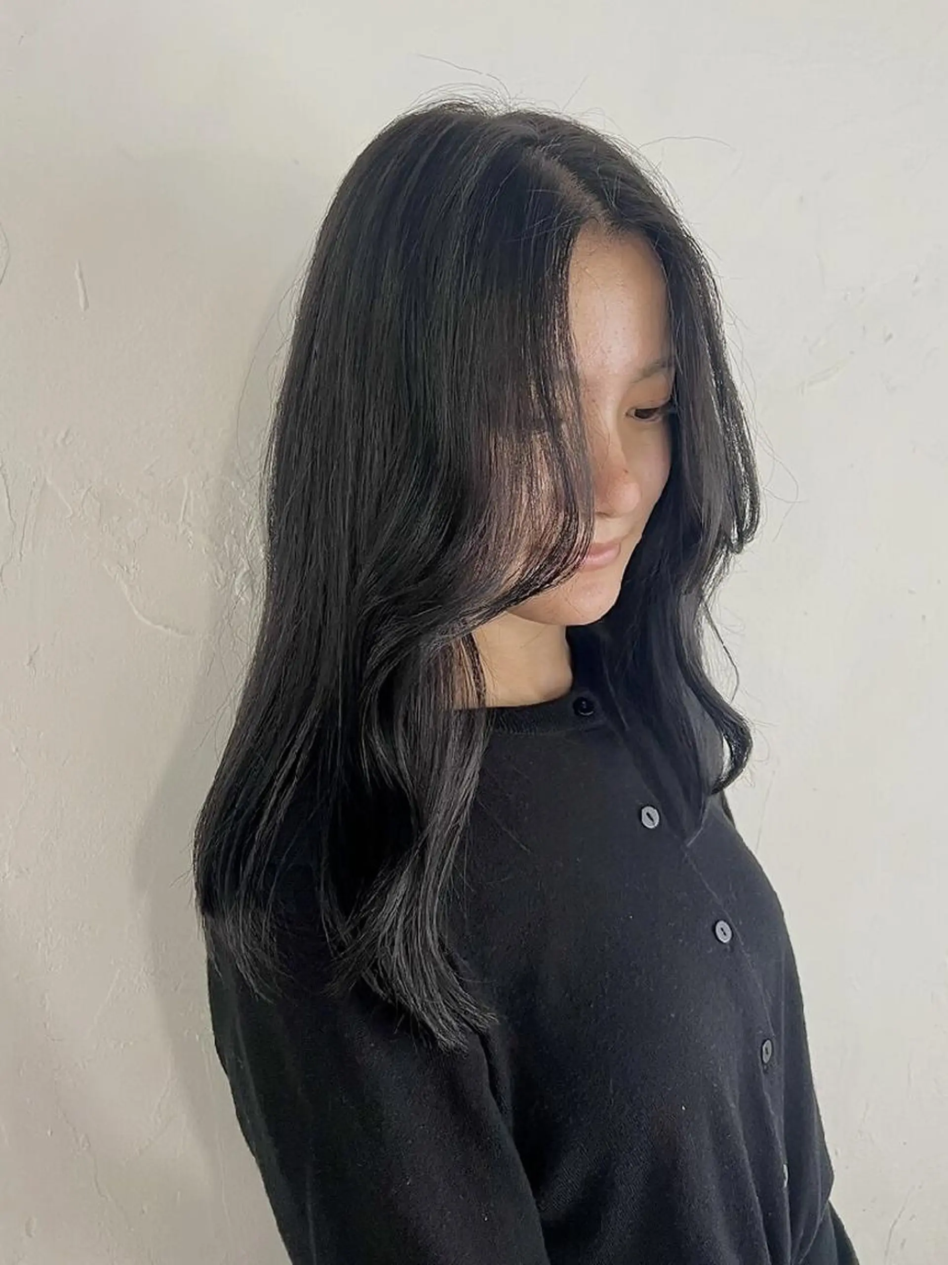 ロング カラー カット ヘアカラー トリートメント AnFye une qatllのヘアスタイル