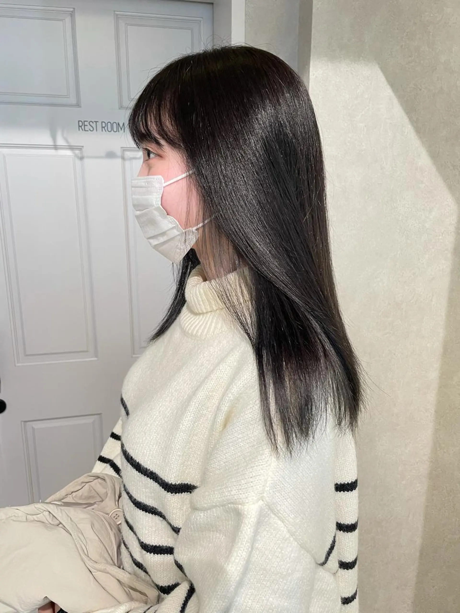 セミロング カラー トリートメント ヘアカラー ナチュラル透明感🌱 小山美樹子のヘアスタイル