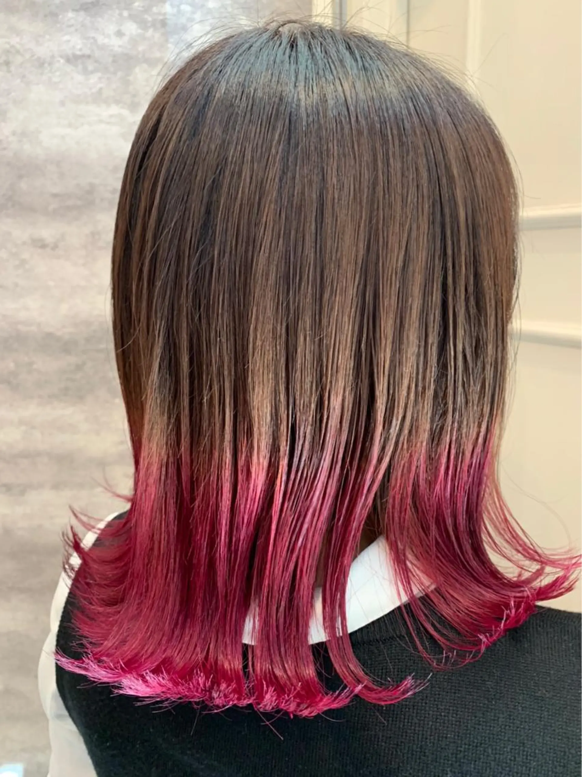 ミディアム カラー ベージュカラー ピンクカラー 🫟Blanco🫟 Color&Careのヘアスタイル