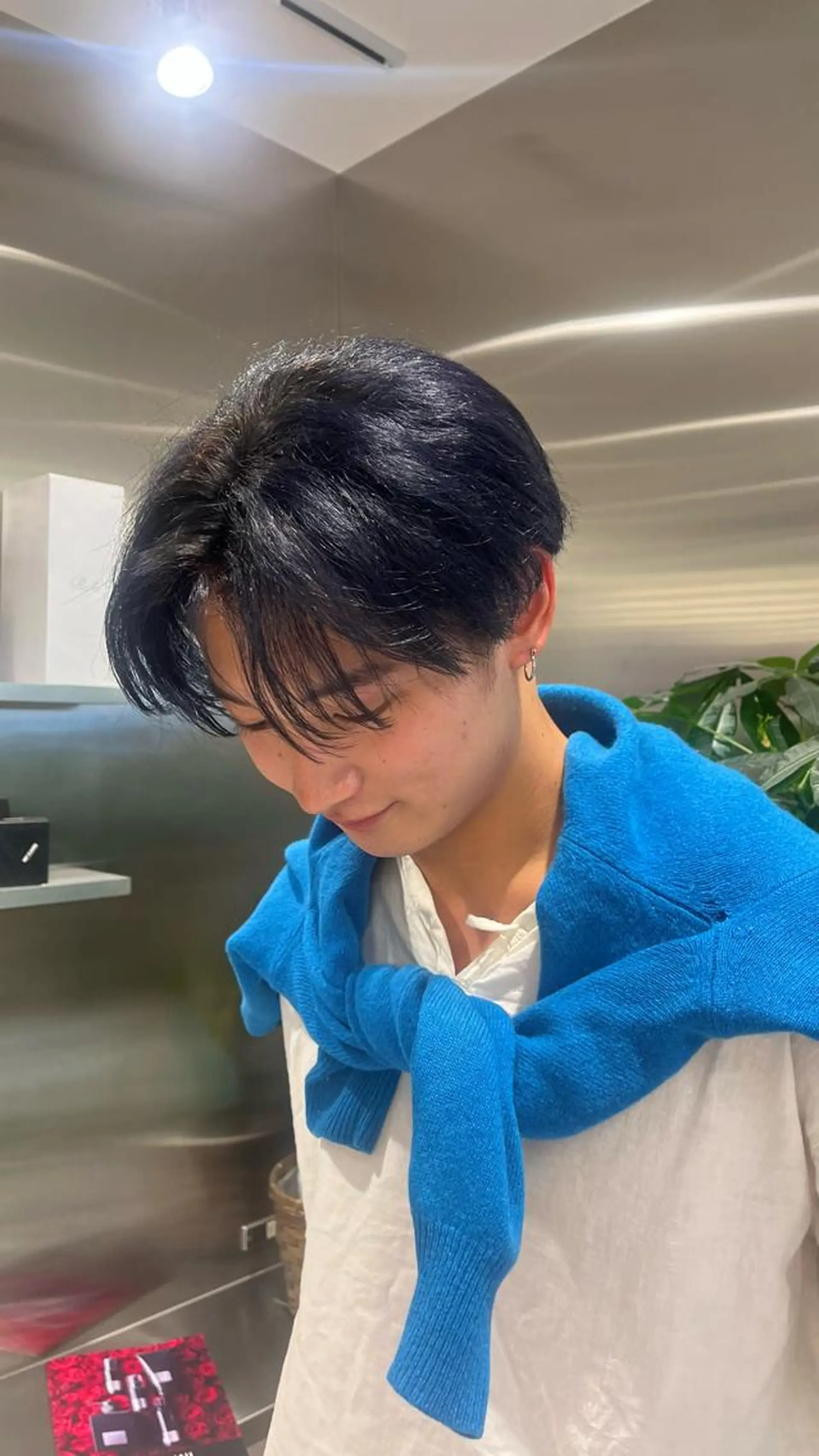 ショート カラー メンズ メンズブリーチ フェードカット メンズ韓国風 メンズメッシュ マッシュ カット ヘアカラー mai🤍縮毛酸性ス トレート/アイリストのヘアスタイル