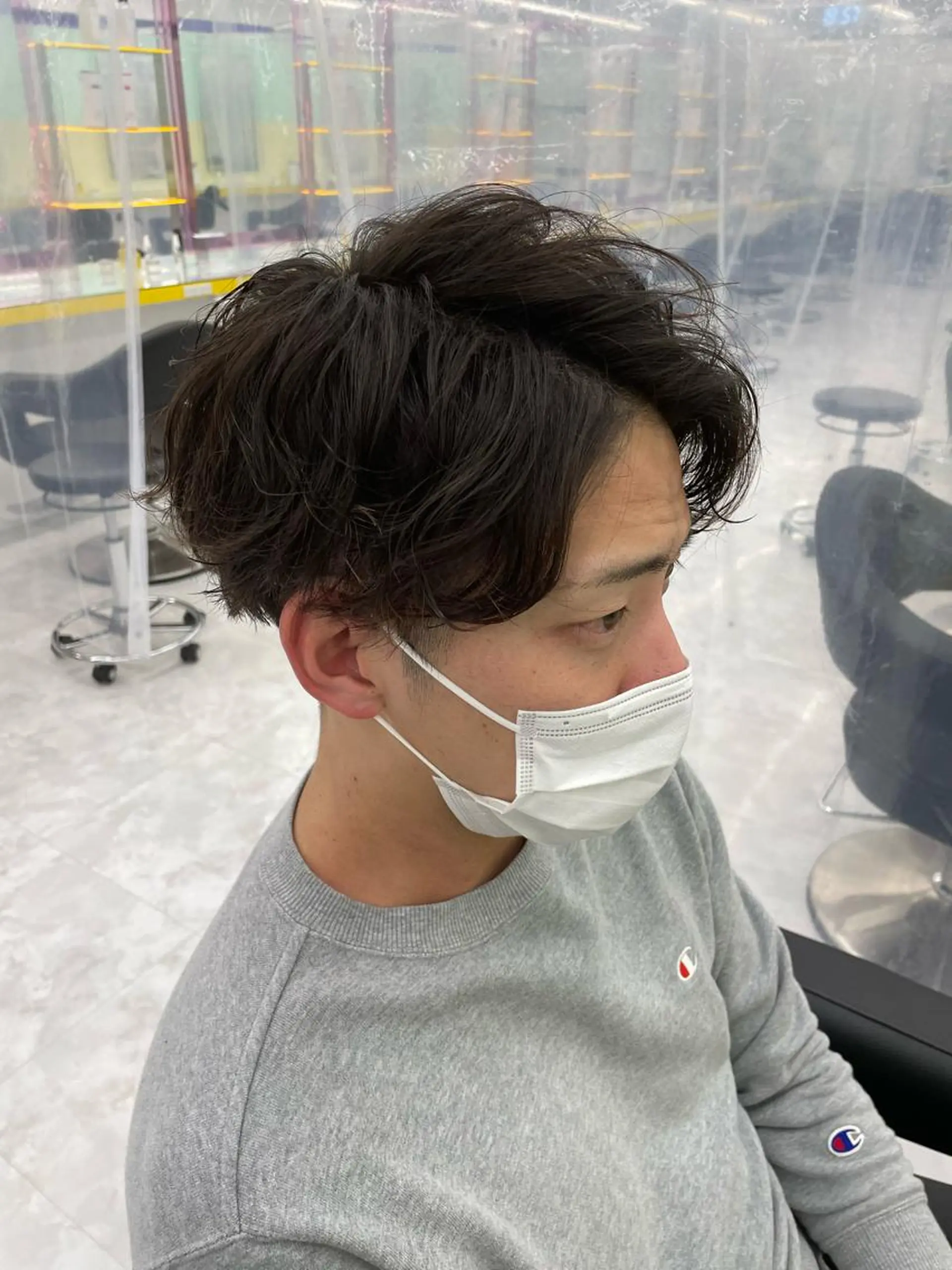 ショート メンズ カット パーマ 横浜メンズパーマ🔥 大野賢人のヘアスタイル