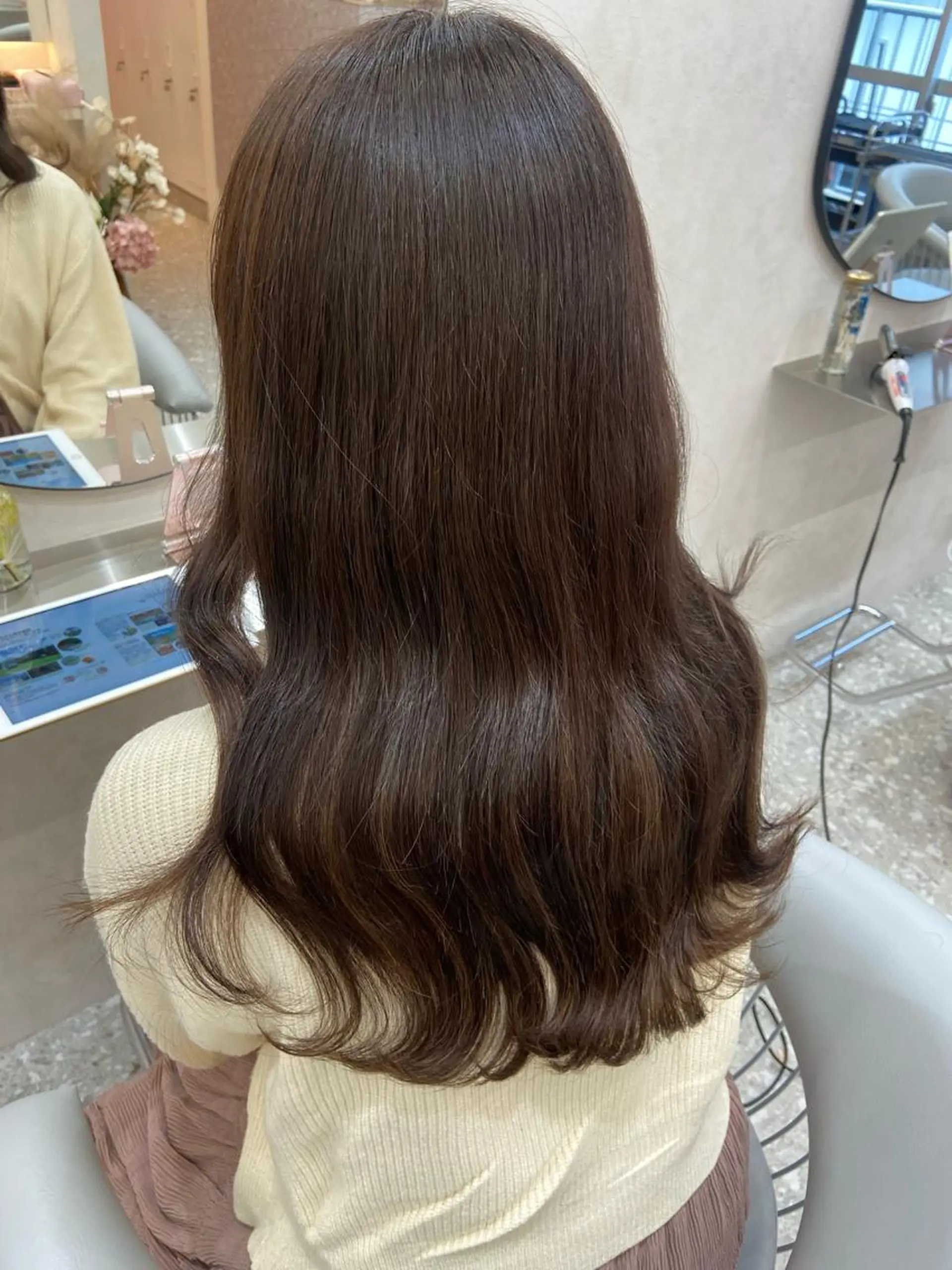ロング カラー シールエクステ エクステ 韓国風ヘア 新宿/韓国ヘア 中明度カラー/かやのヘアスタイル