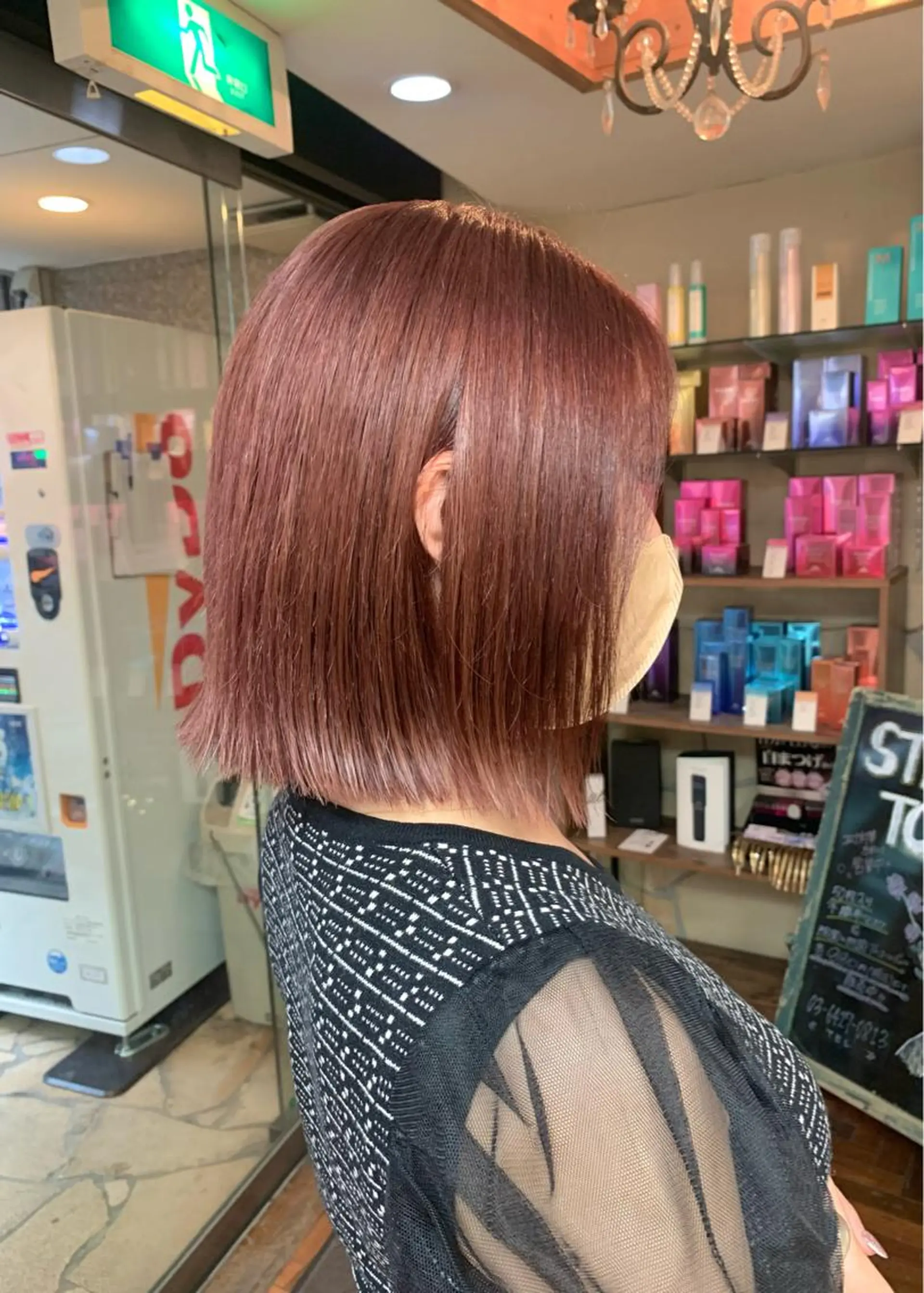 ショート カラー ブラウンカラー ピンクカラー ピンクブラウン カット ヘアカラー トリートメント LUMO所属・矢野 晃平のヘアスタイル