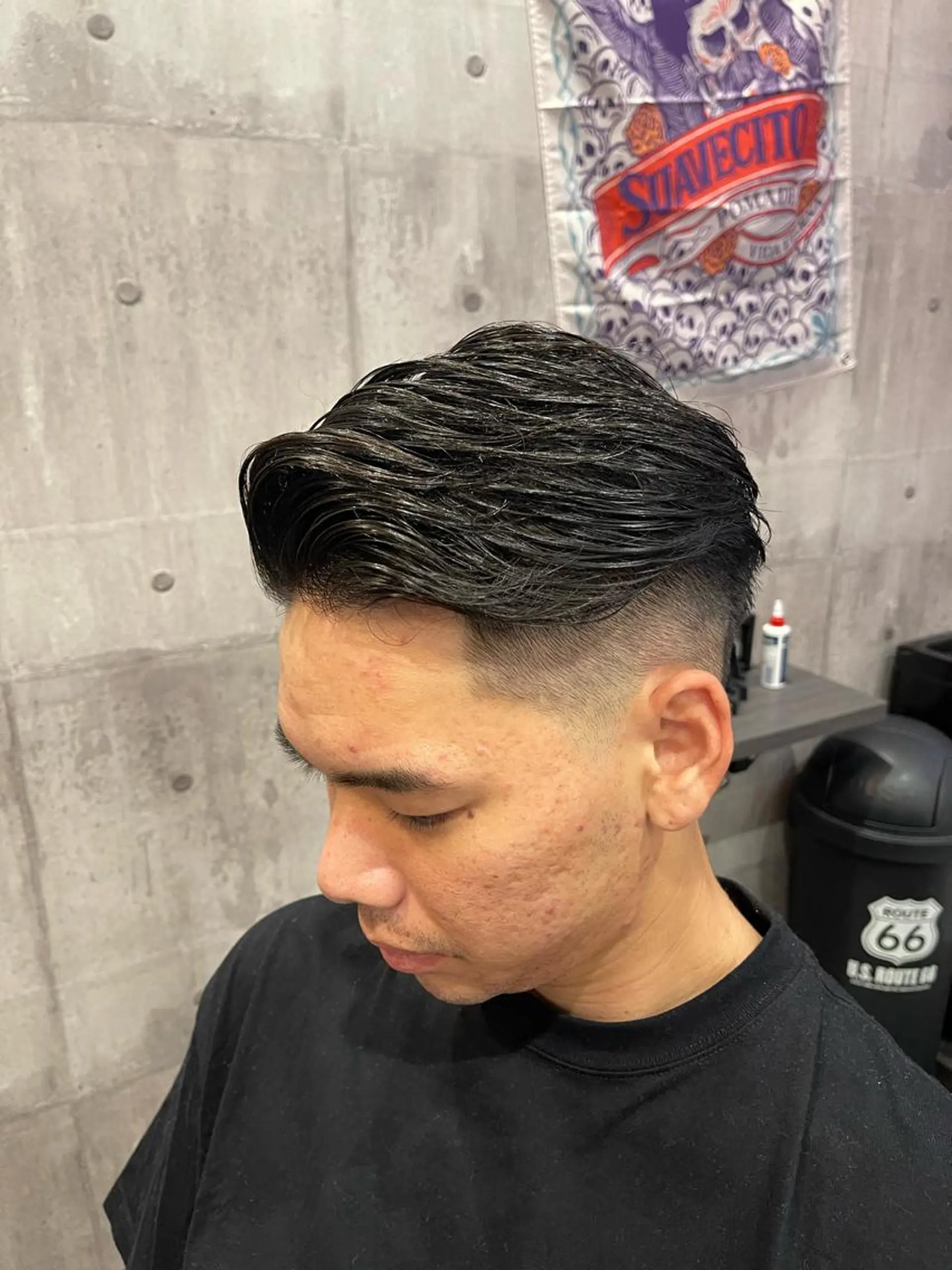 ミディアム 五味渕 達也のヘアスタイル