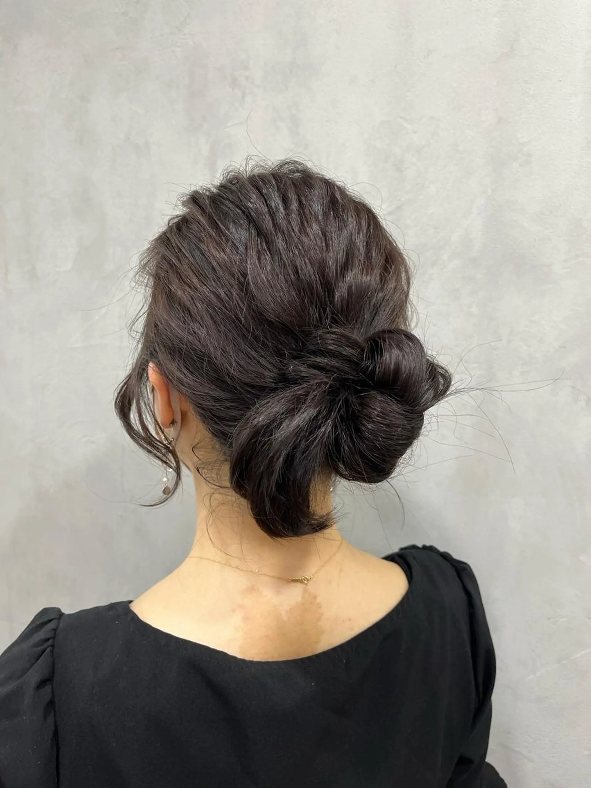 ヘアアレンジ お団子ヘア 🫧tomoka 透明感カラー🫧のヘアスタイル