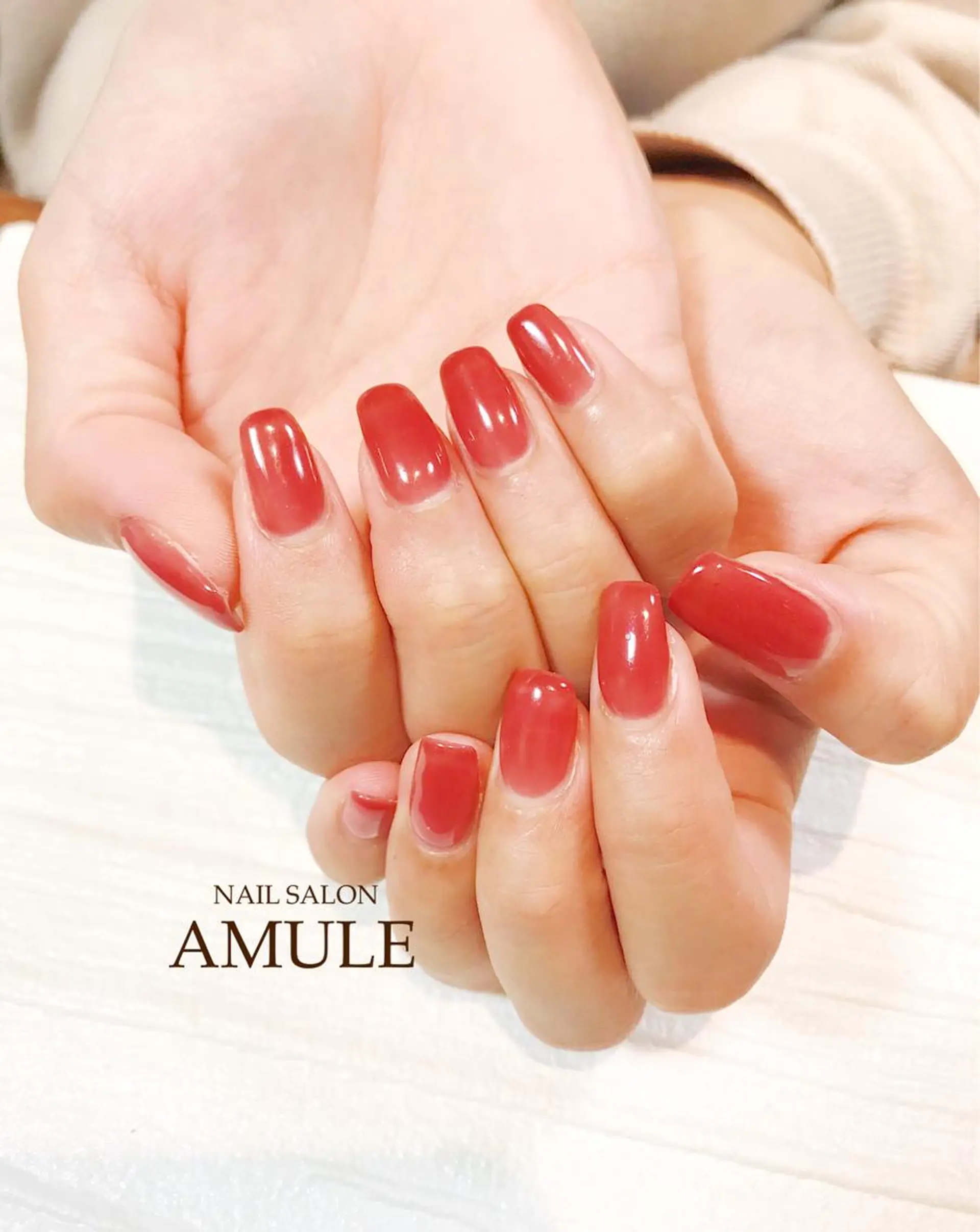 ネイル ワンカラーネイル NAILSALON AMULEのネイルデザイン