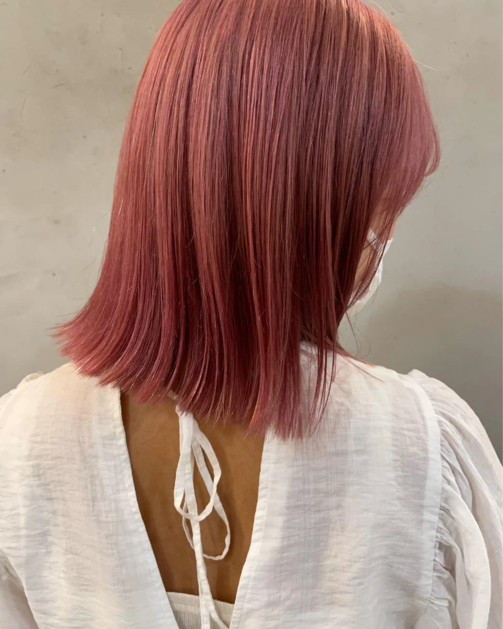 ミディアム カラー ヘアアレンジ 小顔レイヤー×コンパ クトボブ/林隆平のヘアスタイル