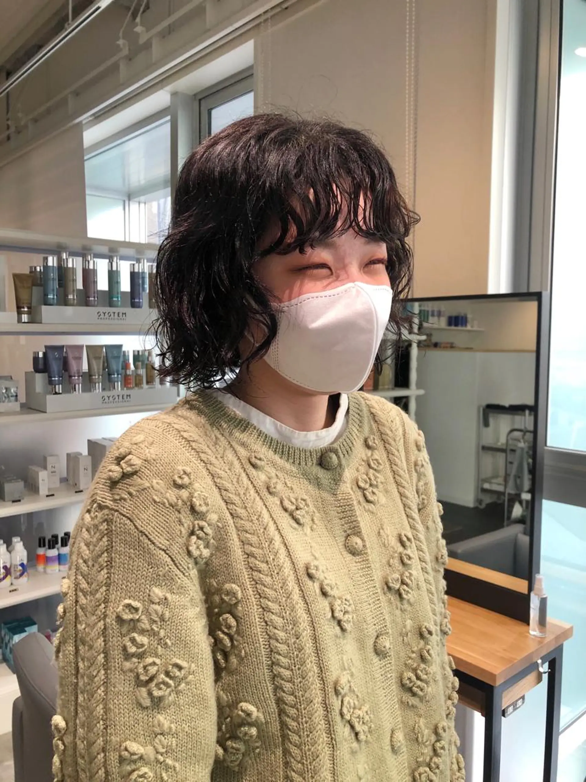 ショート パーマ ショートボブ ハンサムショート ボブ くびれヘア ショートヘア ショート/パーマ/ カラー/FUKOのヘアスタイル