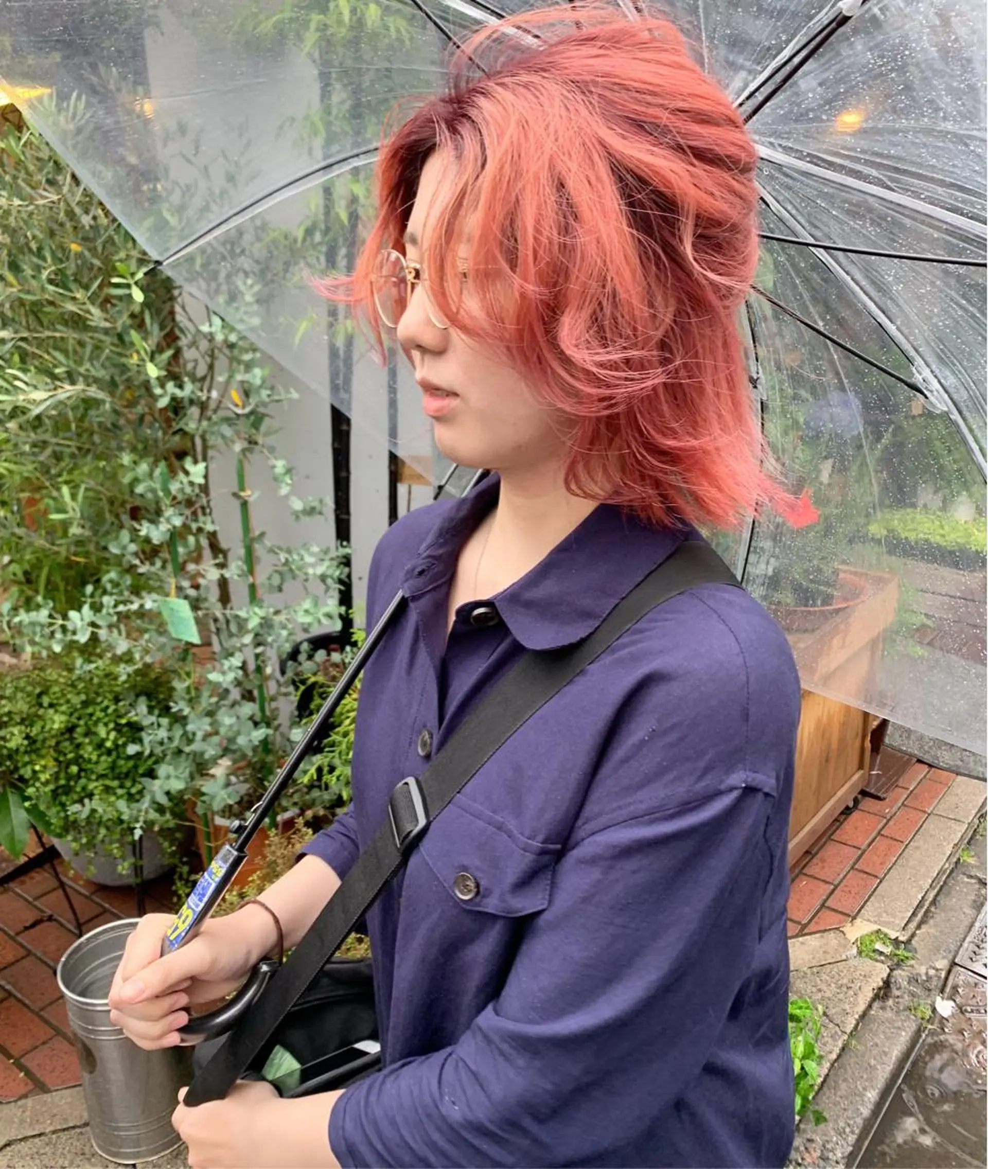 ミディアム カラー ピンクベージュ/新潟 万代/高橋桃葉🍑のヘアスタイル