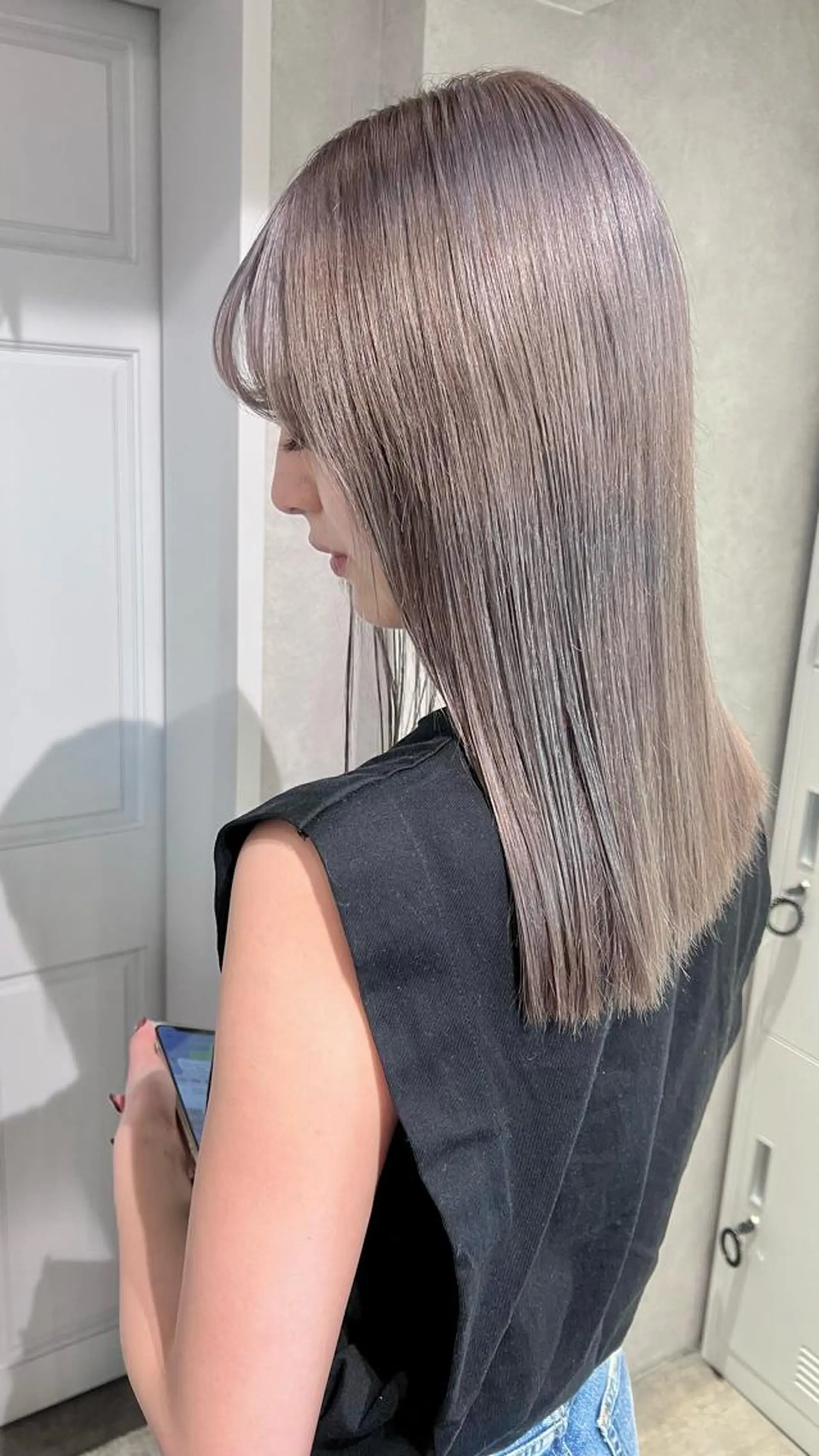 セミロング カラー サトウミノリ韓国ヘア 韓国メンズヘアのヘアスタイル