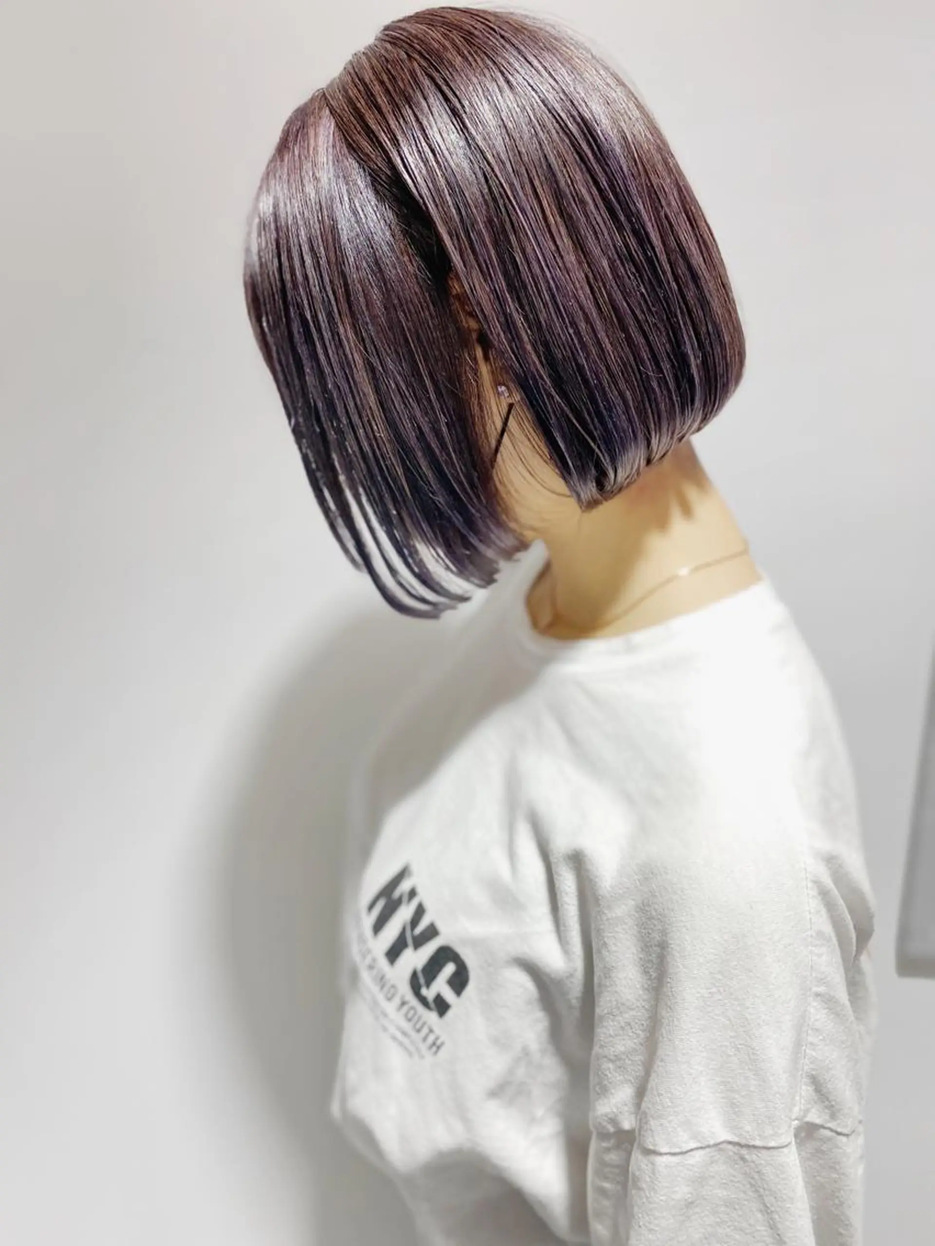 ショート カラー ボブ カット ヘアカラー 新井 広之のヘアスタイル