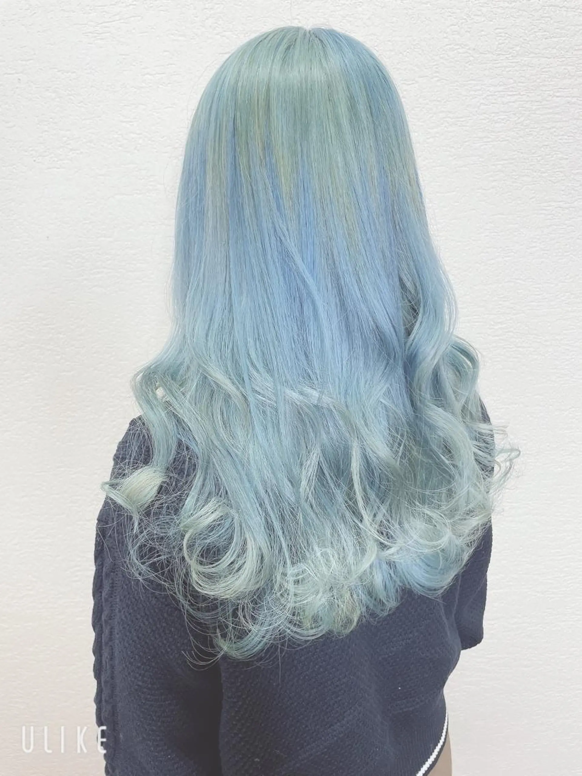 ロング カラー ブルーカラー ブルージュ ハイトーンカラー カット ヘアカラー トリートメント ❣️モードケイズ塚口 和田一将のヘアスタイル