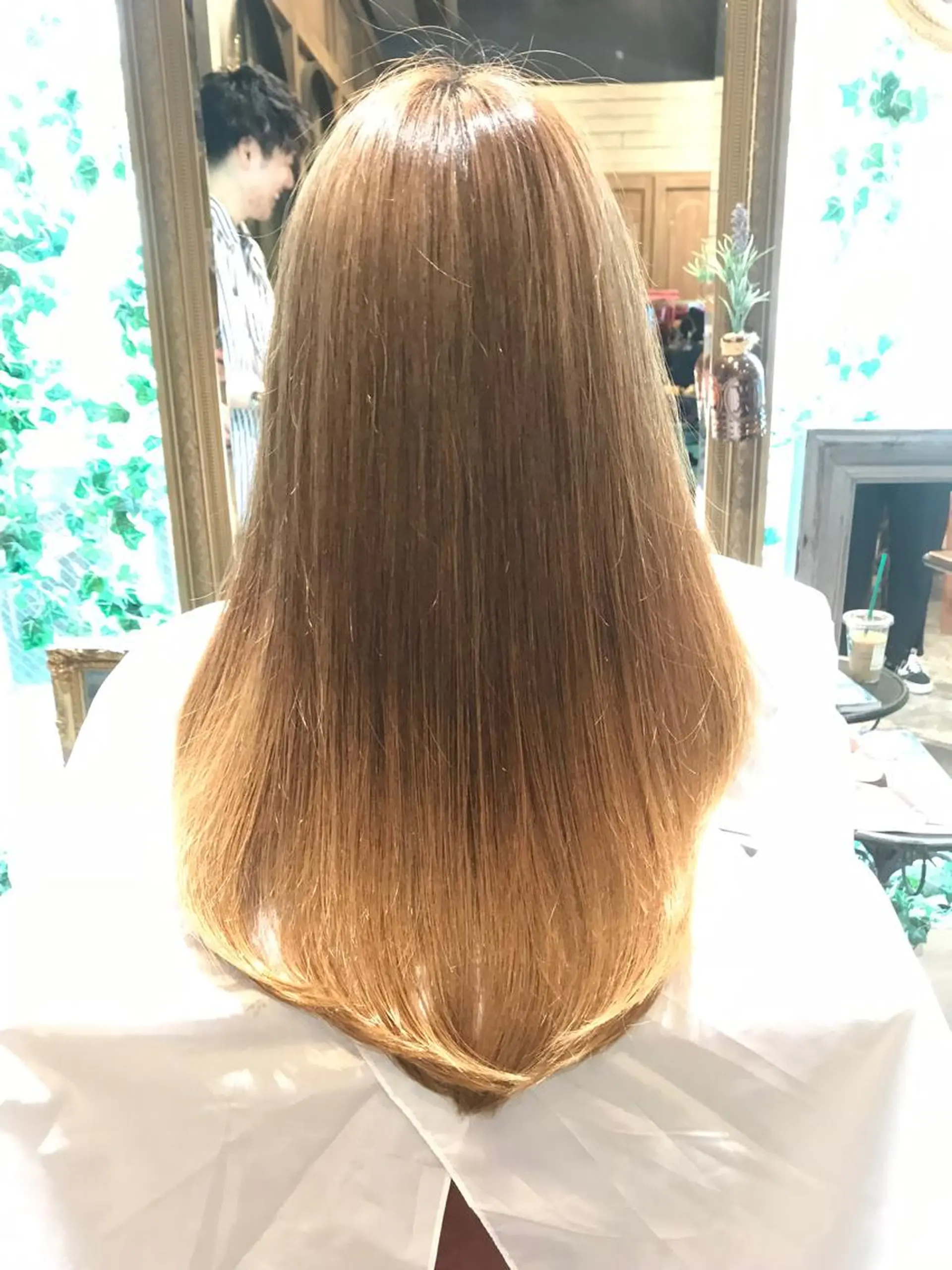 ロング パーマ トリートメント ストレートパーマ カット トリートメント ハイライト／レイヤー 木下翔太のヘアスタイル