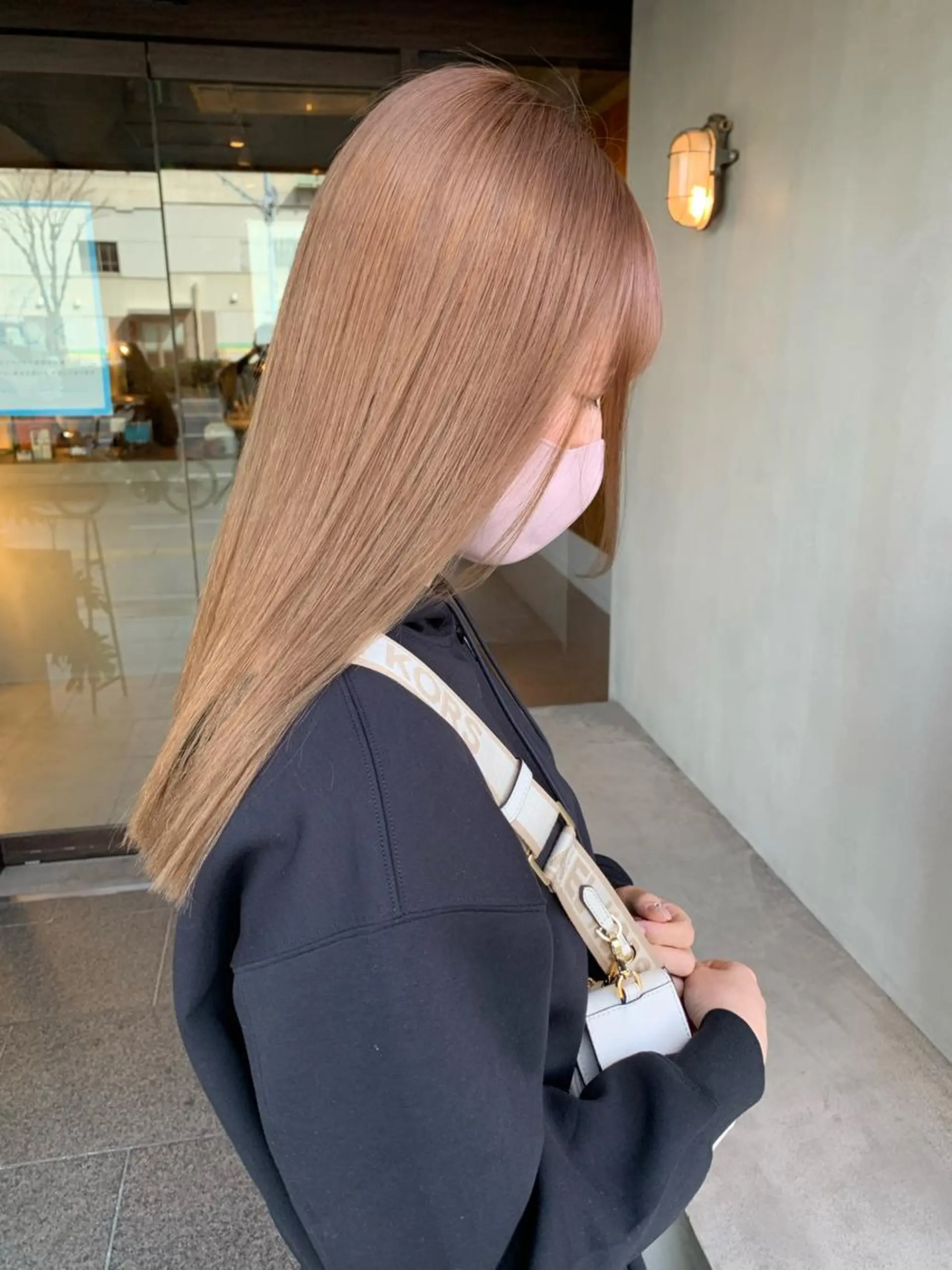 セミロング カラー ブリーチ/アレンジ 天満/chihiroのヘアスタイル