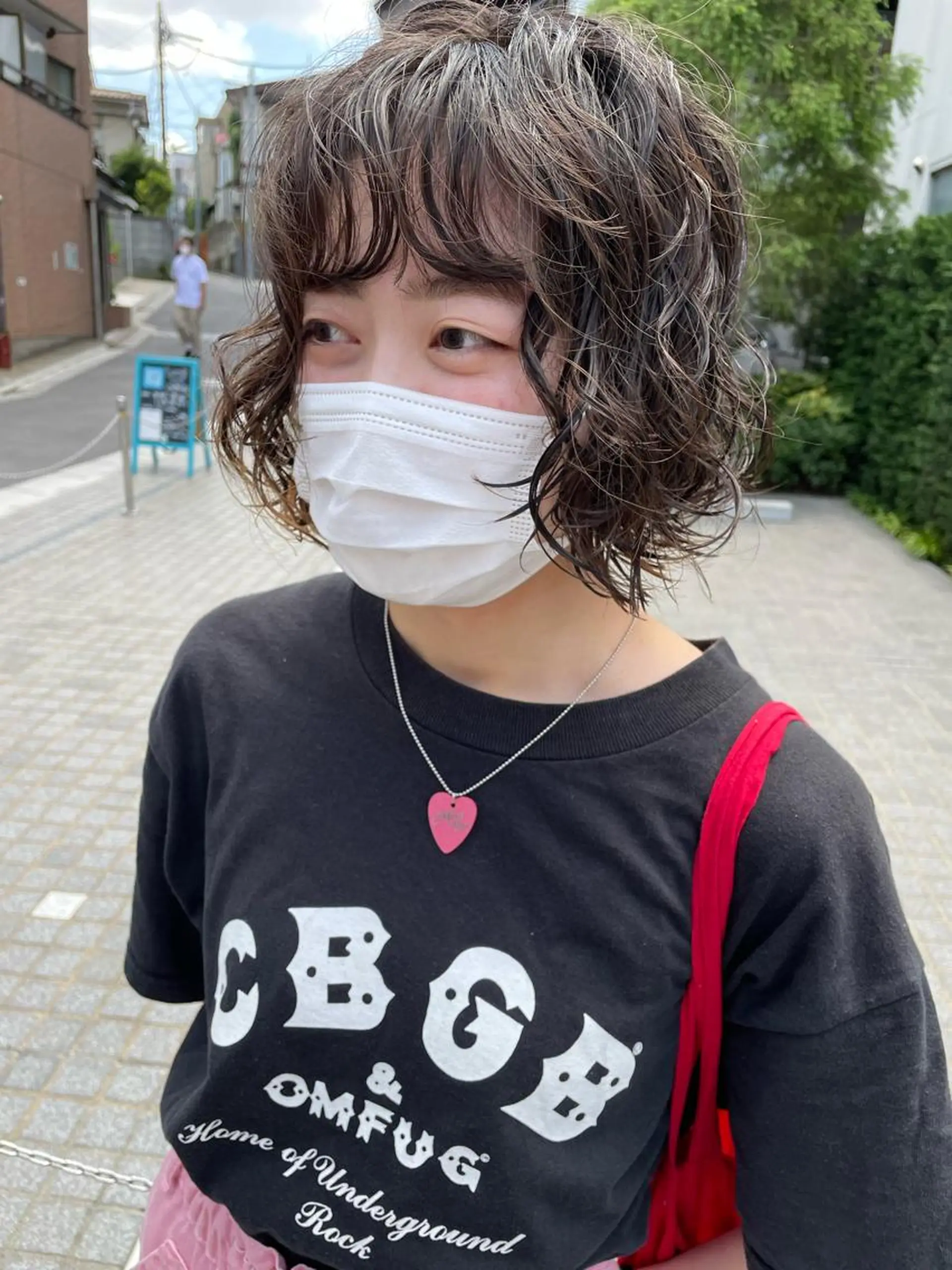 ショート カラー パーマ キッズ ネイル マツエク・マツパ アイブロウ ボブ レイヤーカット カット パーマ トリートメント パーマ/透明感カラー /ボブ/吉田一生のヘアスタイル