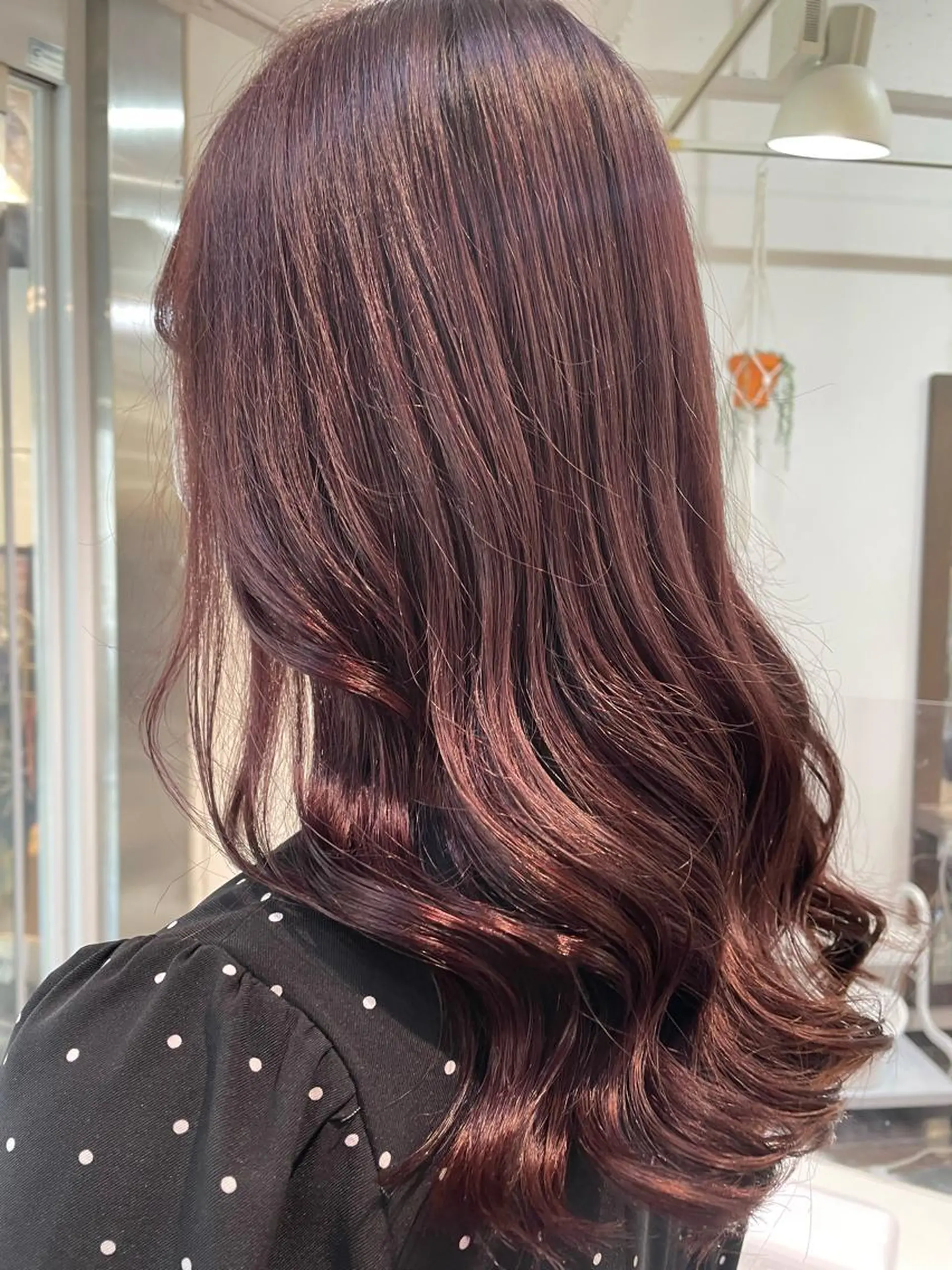 セミロング カラー ブリーチ ブラウンカラー ブリーチなしカラー ピンクカラー ピンクブラウン メンズ/艶髪/カラー サクラ🌸のヘアスタイル