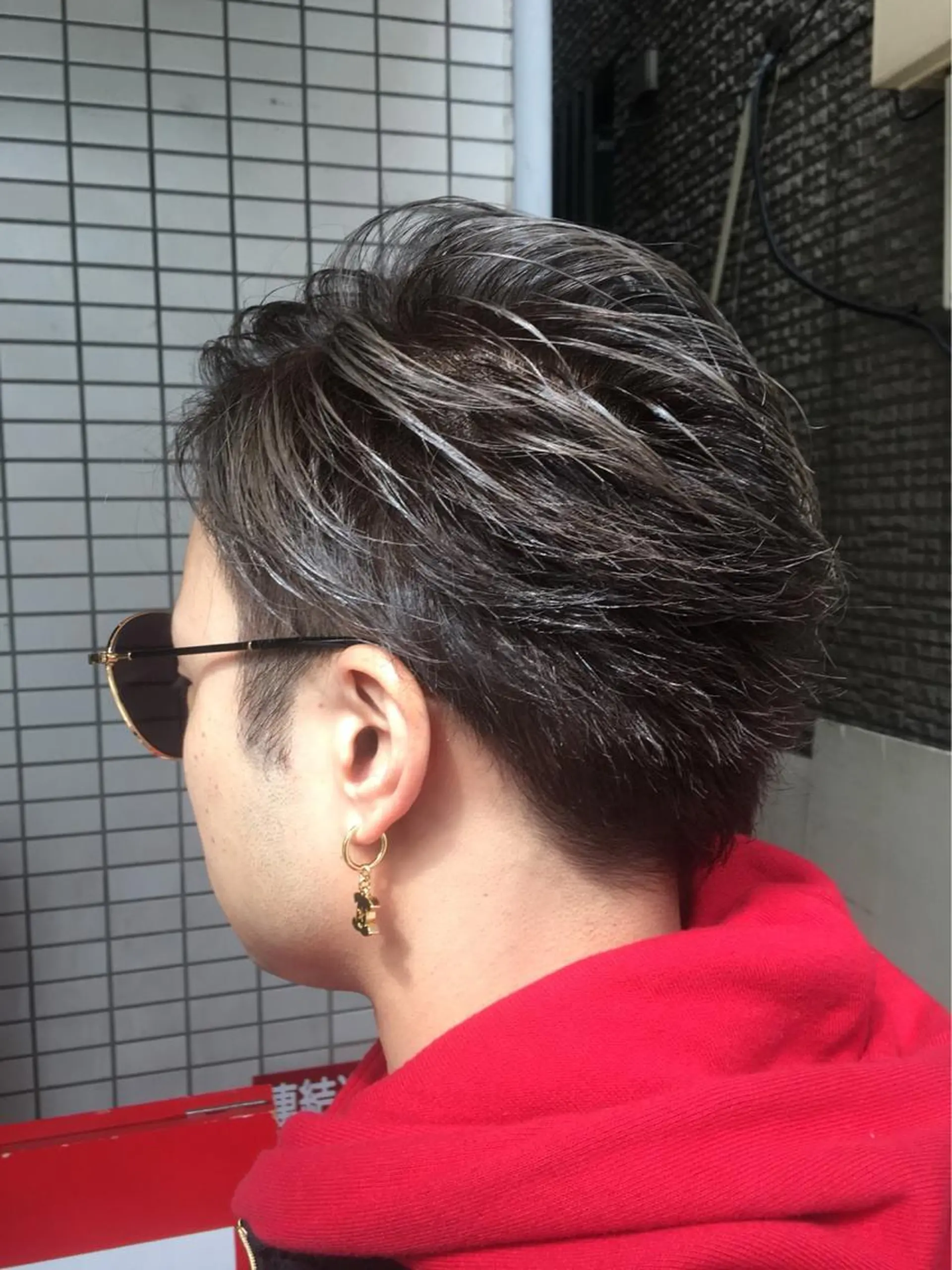 ショート カラー メンズ 刈り上げ アッシュ ベージュカラー カット ヘアカラー トリートメント ✂︎中山竜哉✂︎ 川崎スタイリストのヘアスタイル