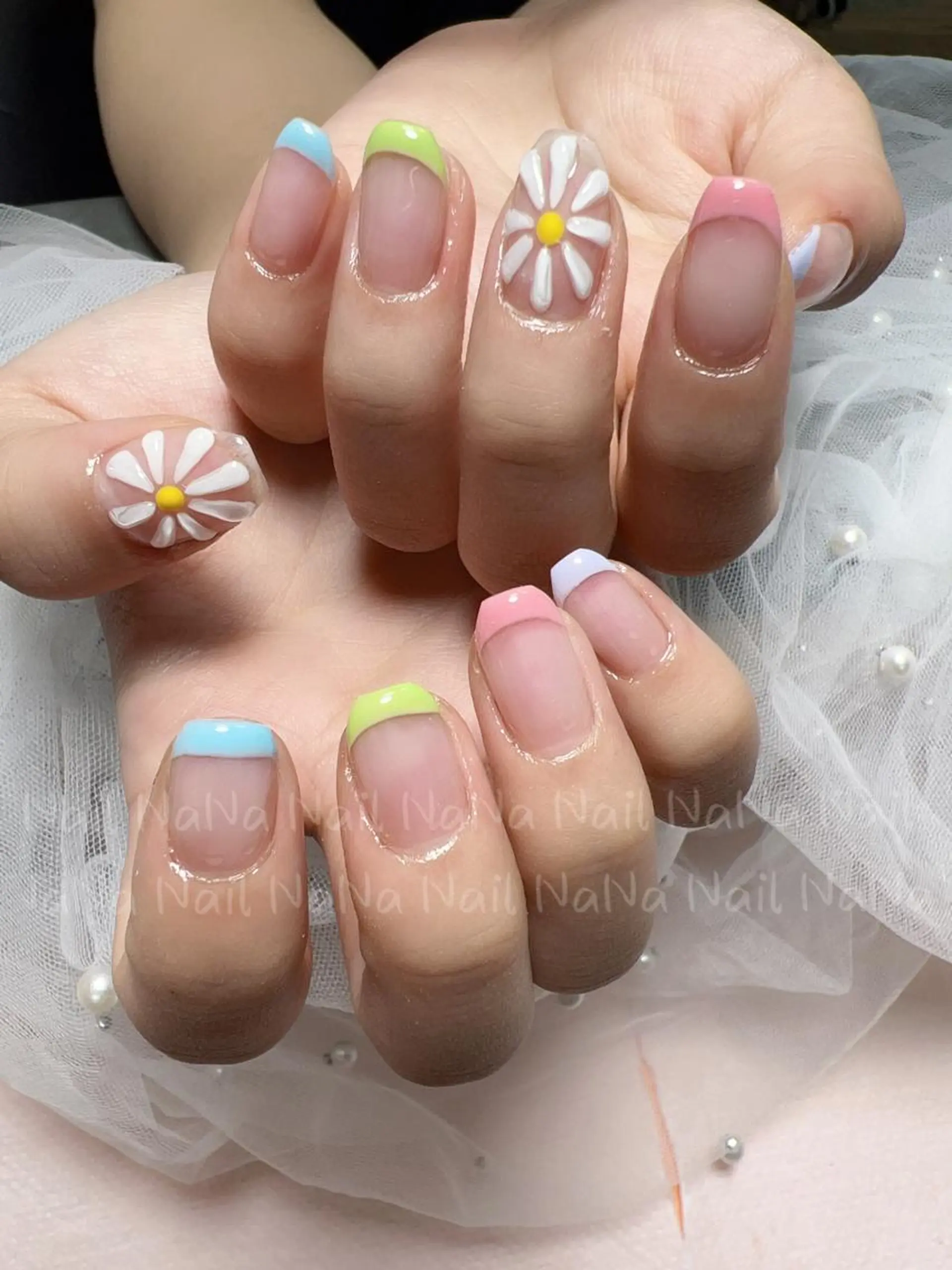 ショート カラー ネイル ハンドネイル Nail NaNaのネイルデザイン