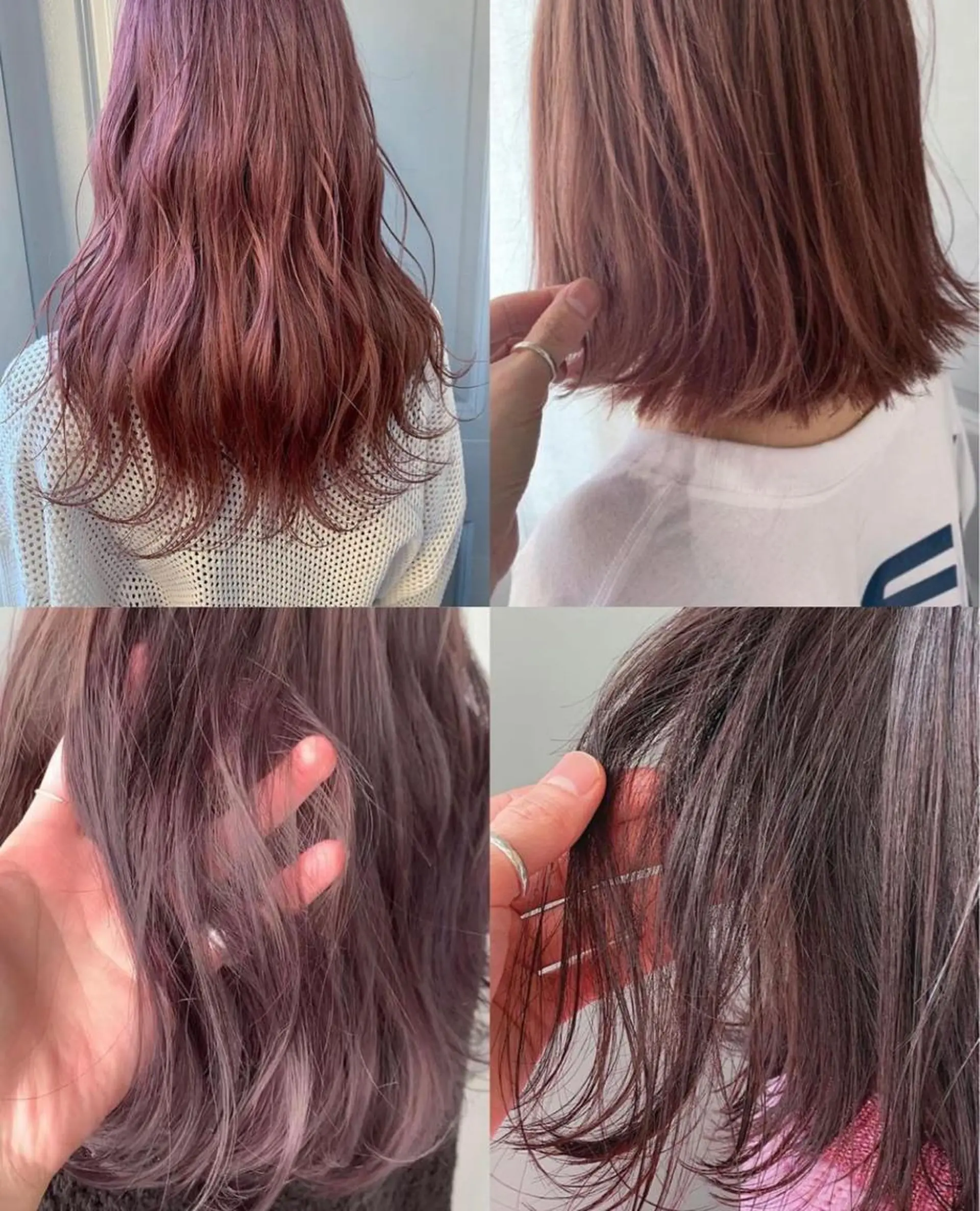 セミロング カラー レイヤーカット/ 縮毛矯正/ミサキ💐のヘアスタイル