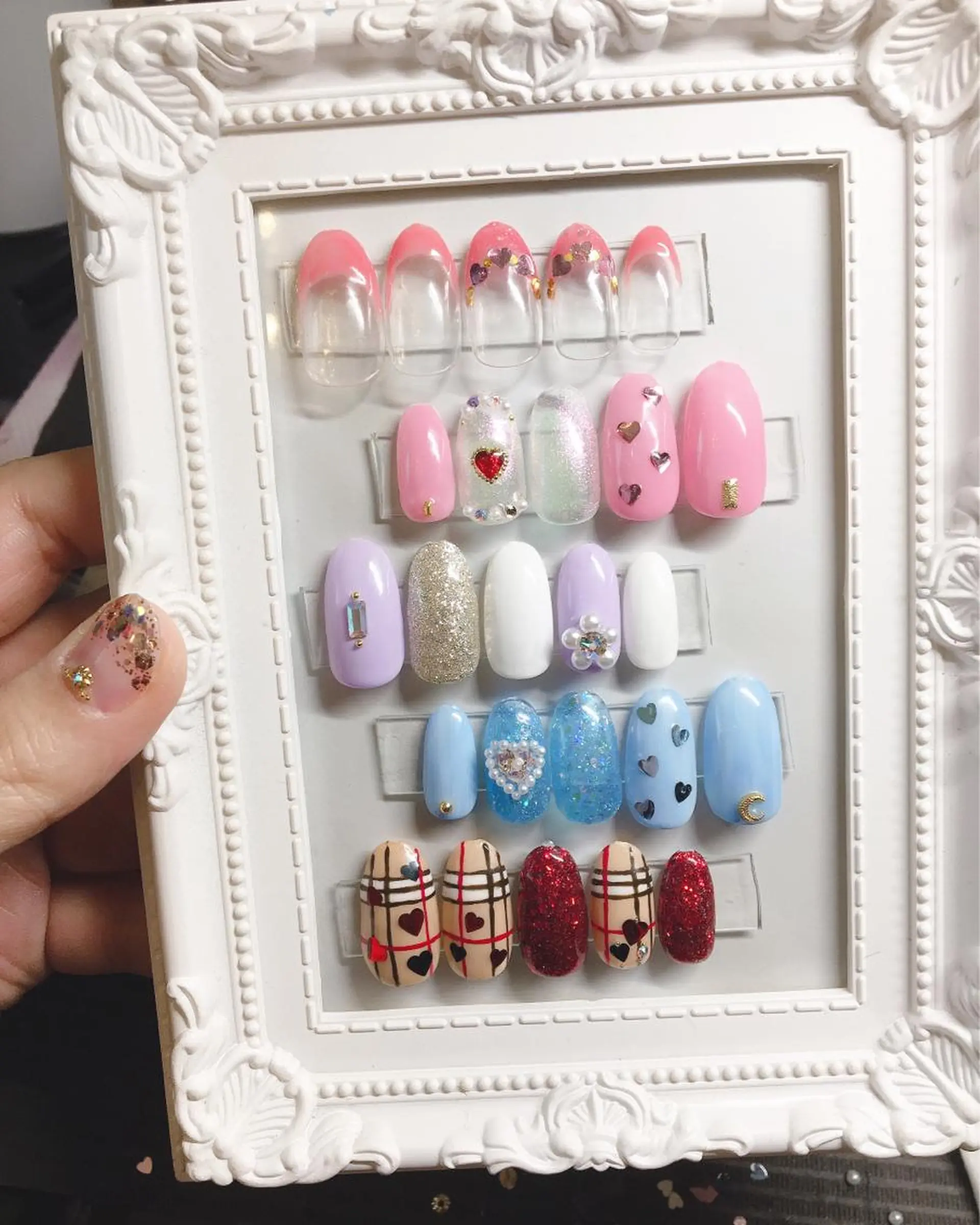 ネイル バレンタイン ディアマンテ𓏸𓈒 フェイシャル/ネイルのエステ・リラクイメージ