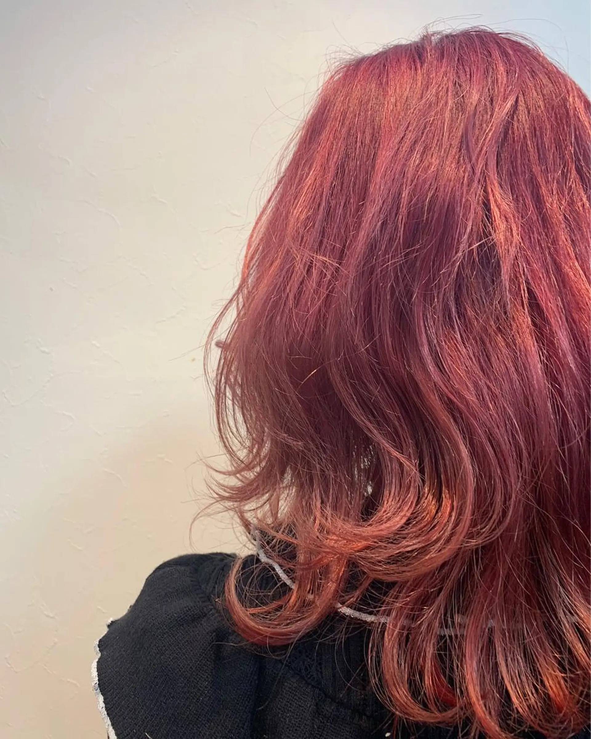 ミディアム 髪質改善ストレート/ ブリーチ／渋谷　福田のヘアスタイル