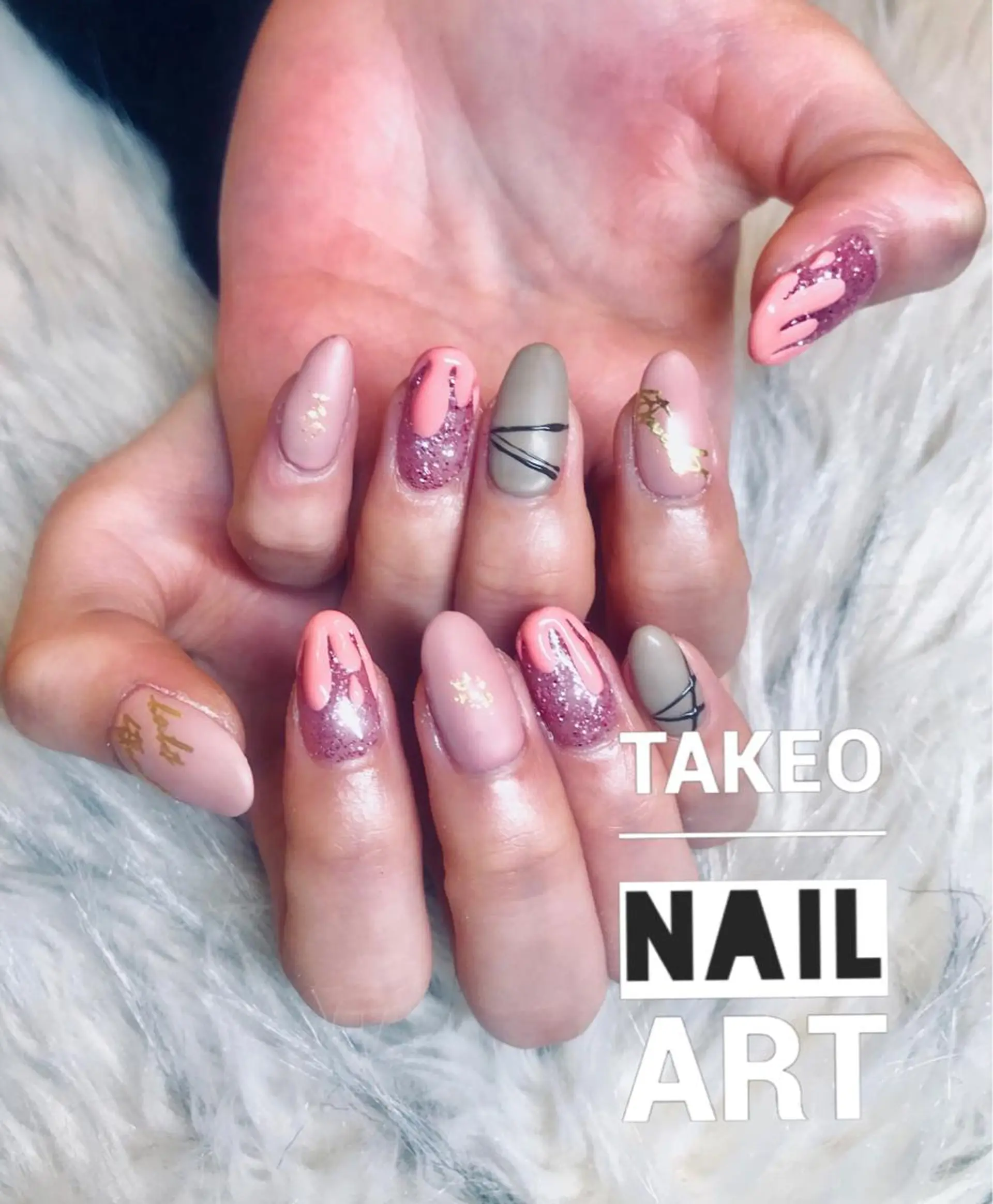 ネイル マツエク・マツパ ぷっくりネイル バレンタイン nail&eye Aoのマツエク・マツパデザイン