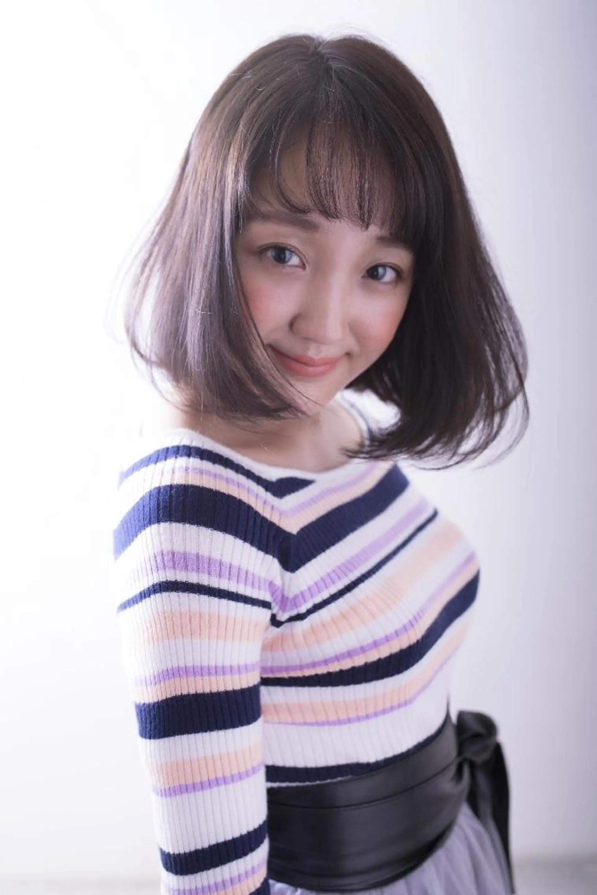 ショート パーマ カラー belta 姫路山吹 カラーモデル募集のヘアスタイル