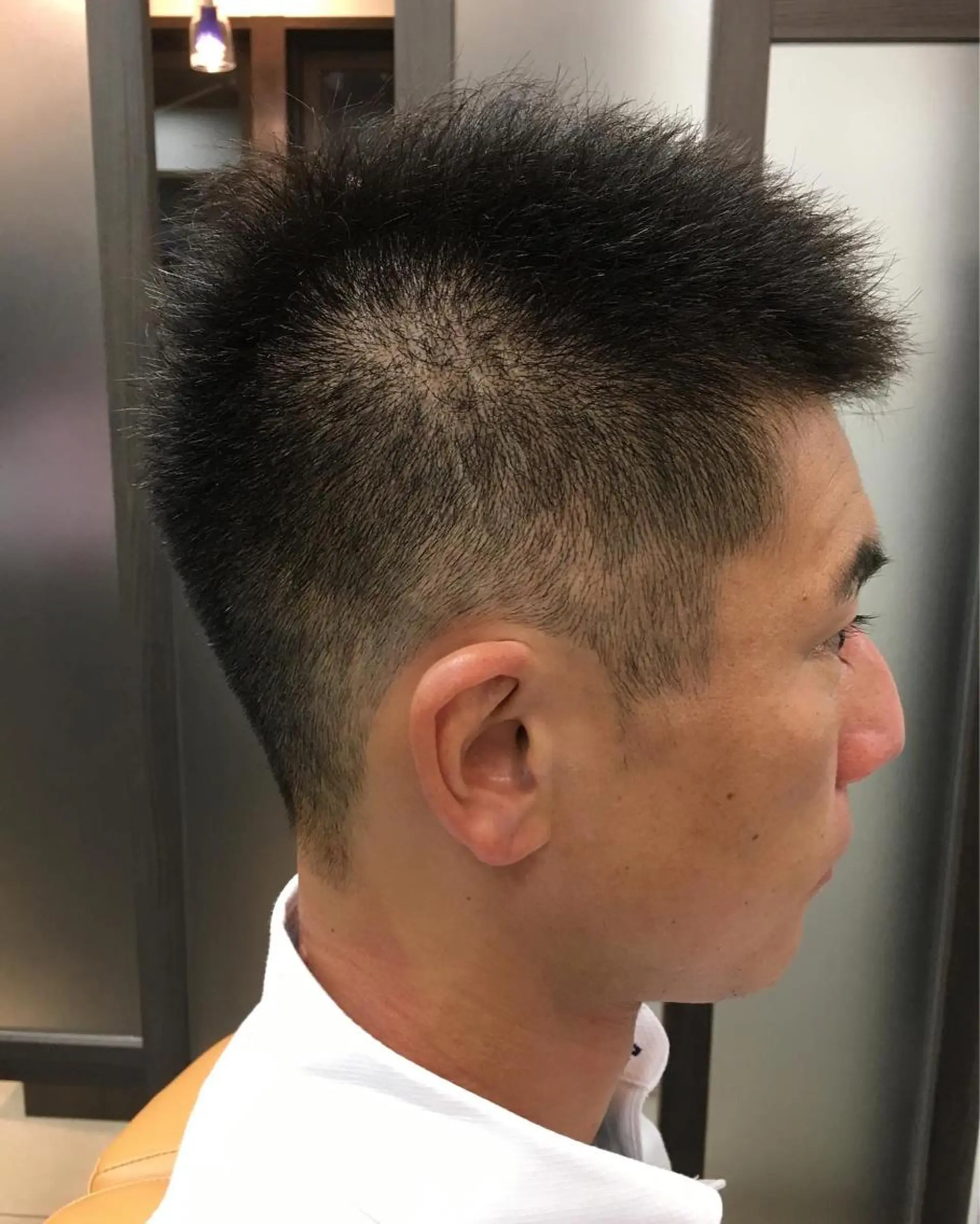 ショート メンズ カット 銀座バルビエグラン 角田雅樹（夜限定）のヘアスタイル