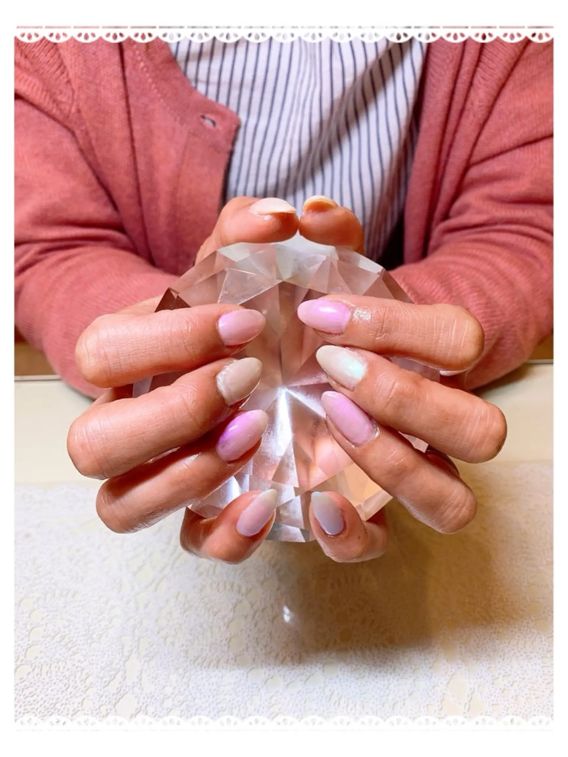 ネイル オーロラネイル パステルネイル ｔe_ nailのネイルデザイン