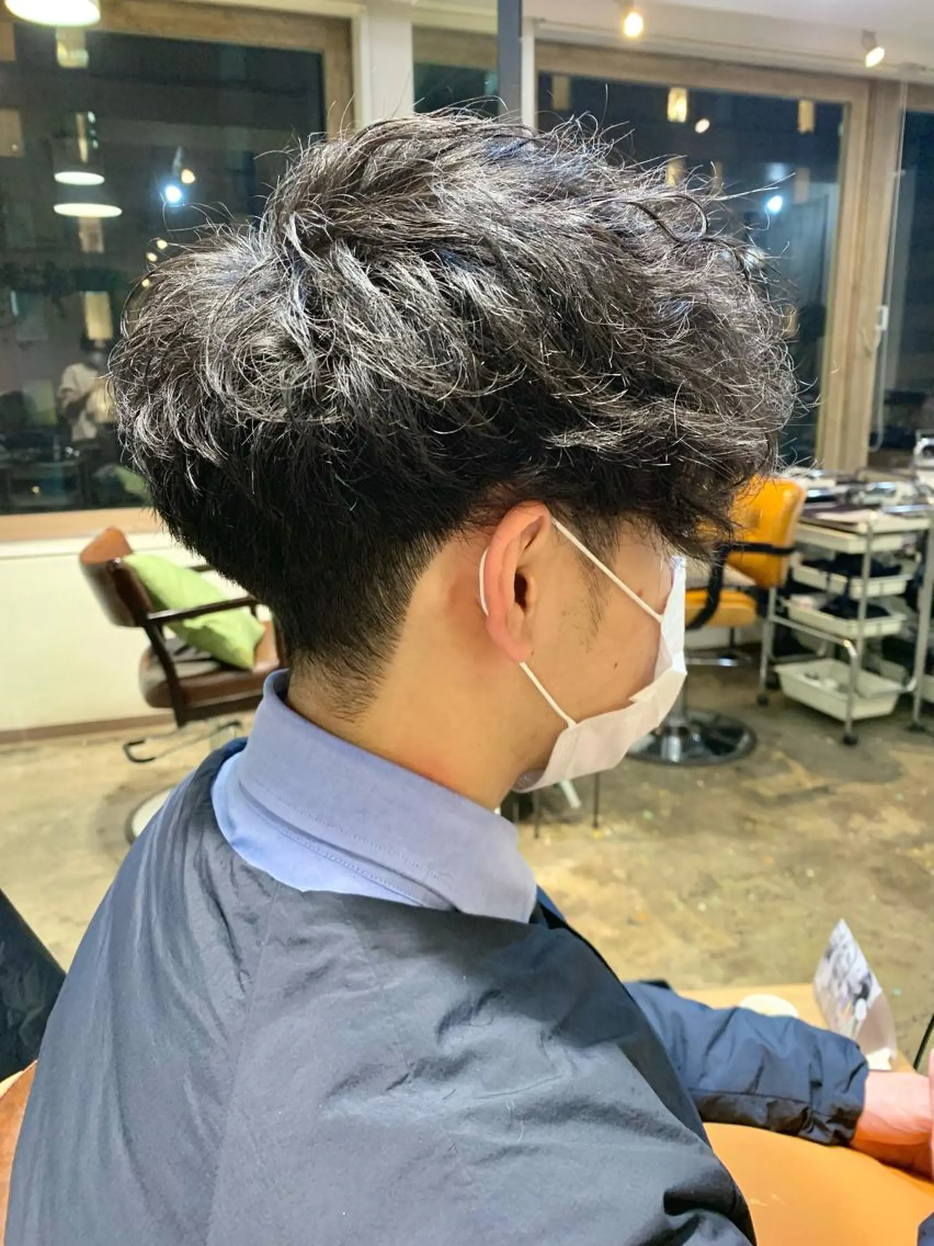 ショート メンズ 刈り上げ オリーブ/縮毛矯正 /スパ/たっくんのヘアスタイル