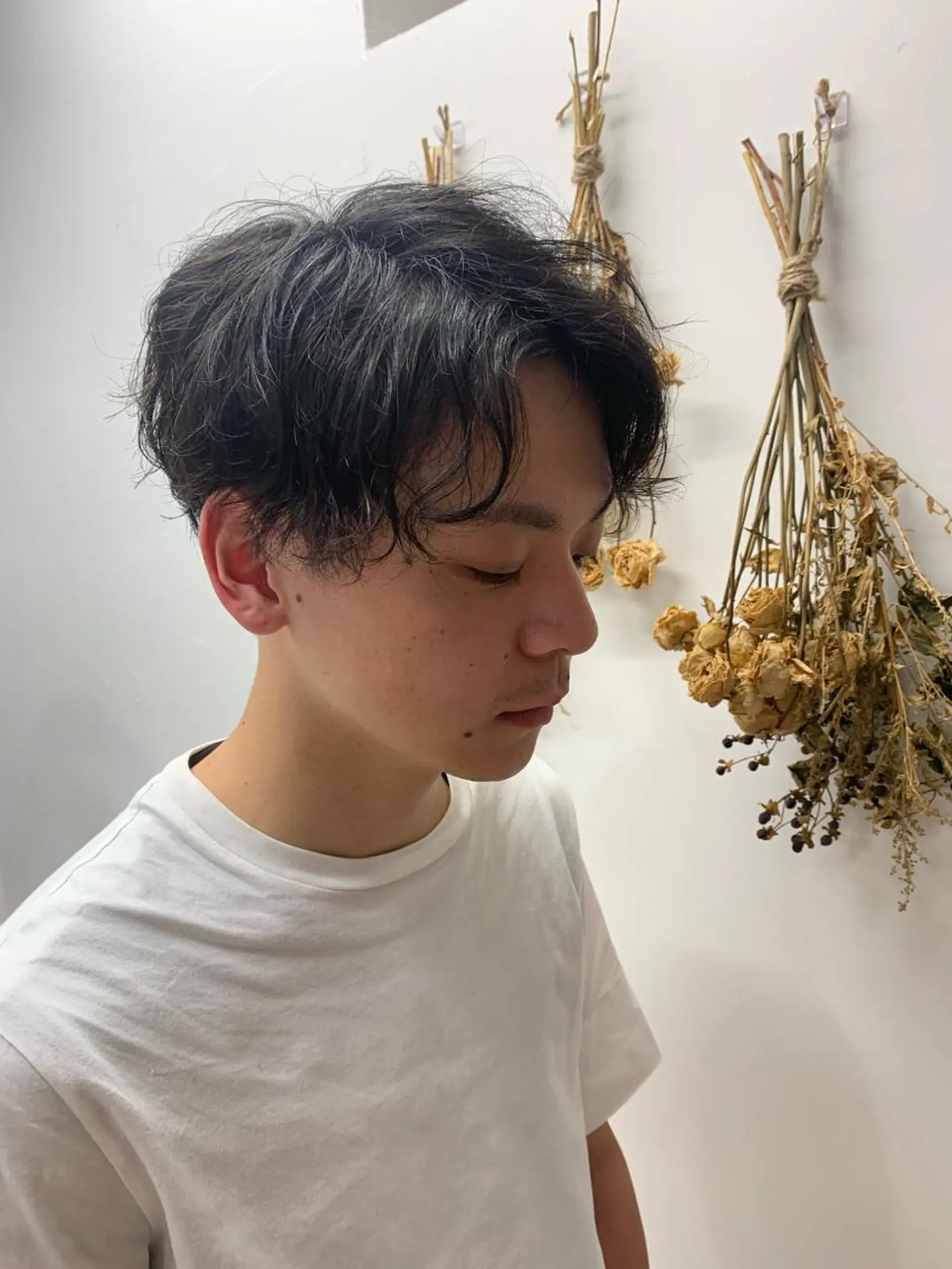 パーマ メンズ マッシュ メンズパーマ カット パーマ newi 京橋 【yuuki】のヘアスタイル