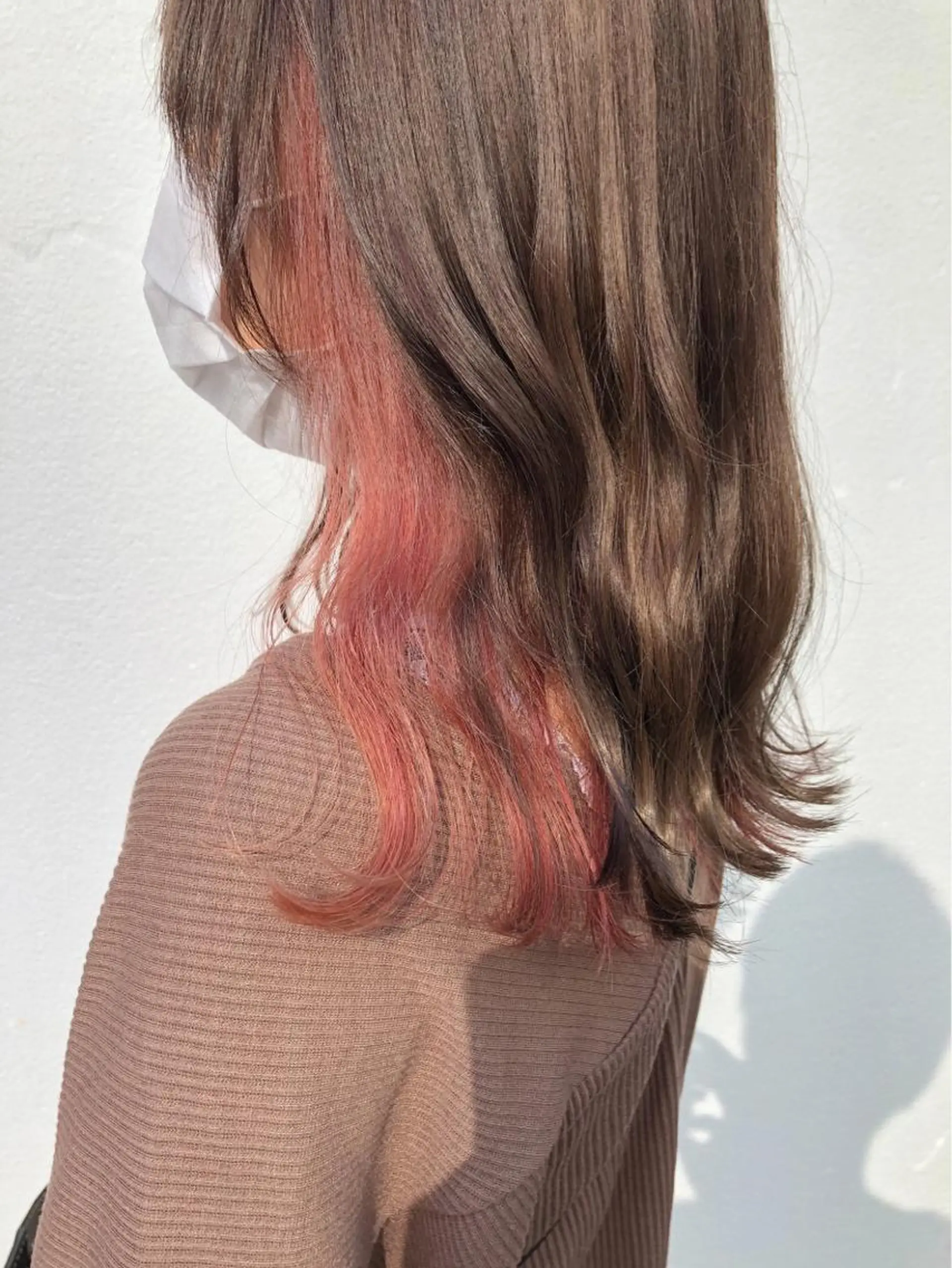 セミロング カラー ヘアアレンジ ミストバング ブリーチ ケアブリーチ 透明感カラー デザインカラー カット ヘアカラー トリートメント maoブリーチ無し 似合わせカラーのヘアスタイル