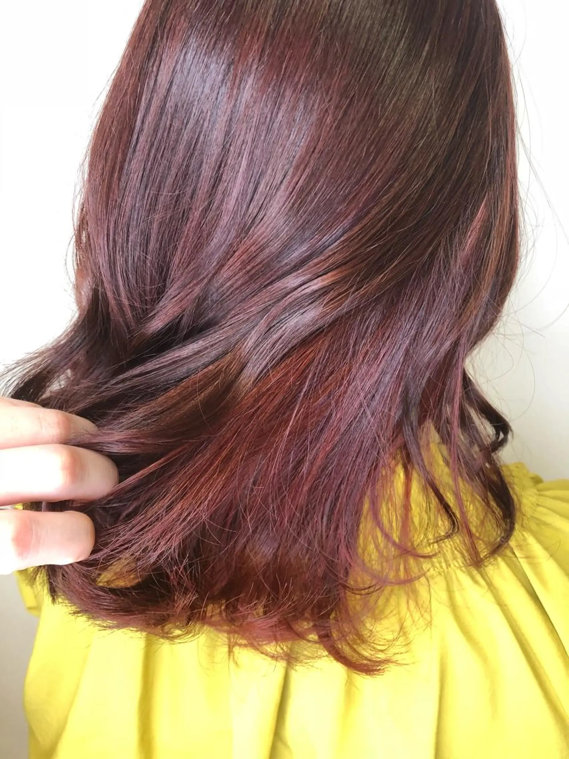 セミロング ヘアカラー トリートメント 松佐 ゆかりのヘアスタイル