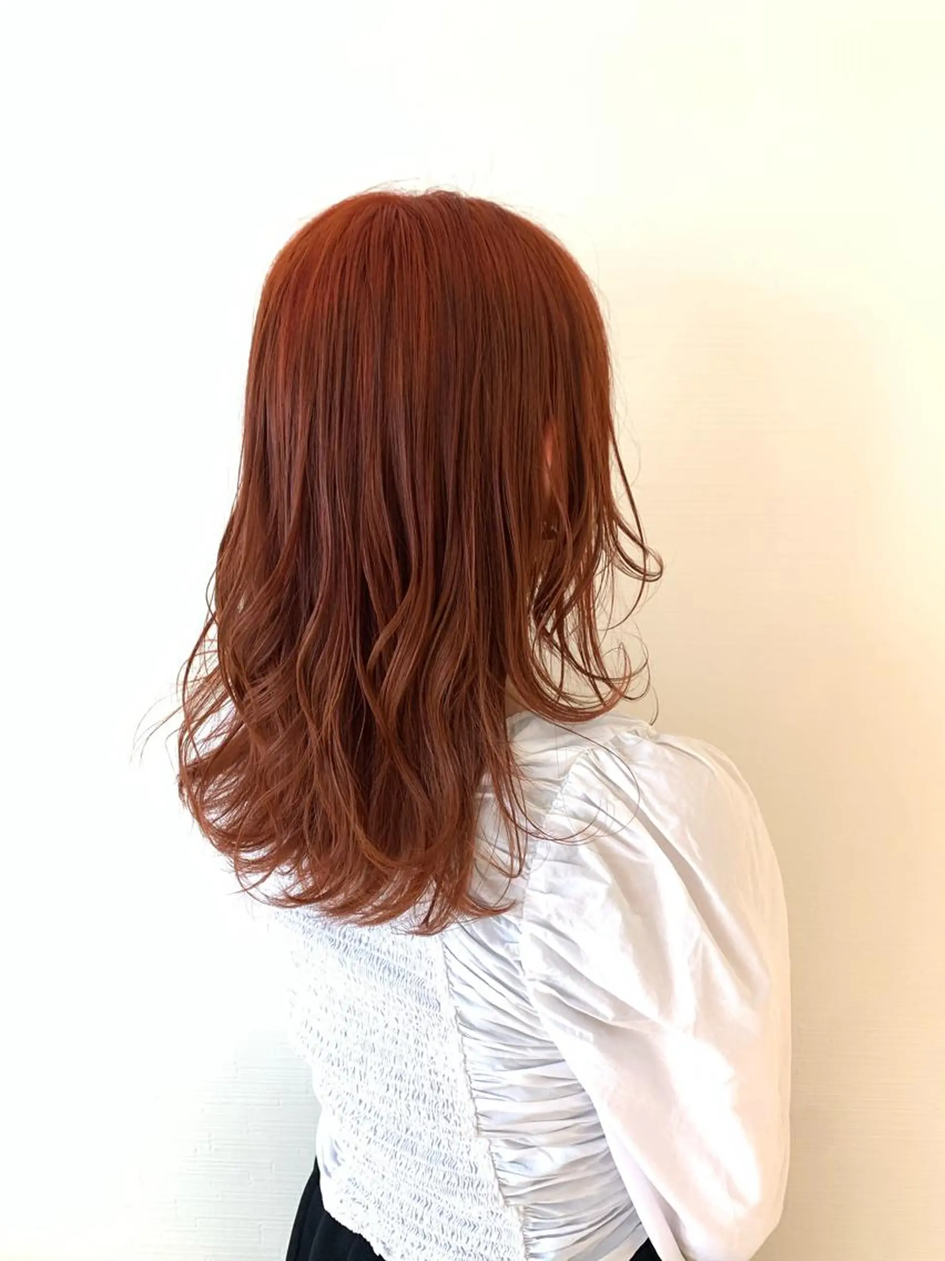 セミロング カラー ブラウンカラー オレンジ オレンジブラウン レイヤーカット カット トリートメント ✨髪のソムリエ✨ 岩川和生のヘアスタイル