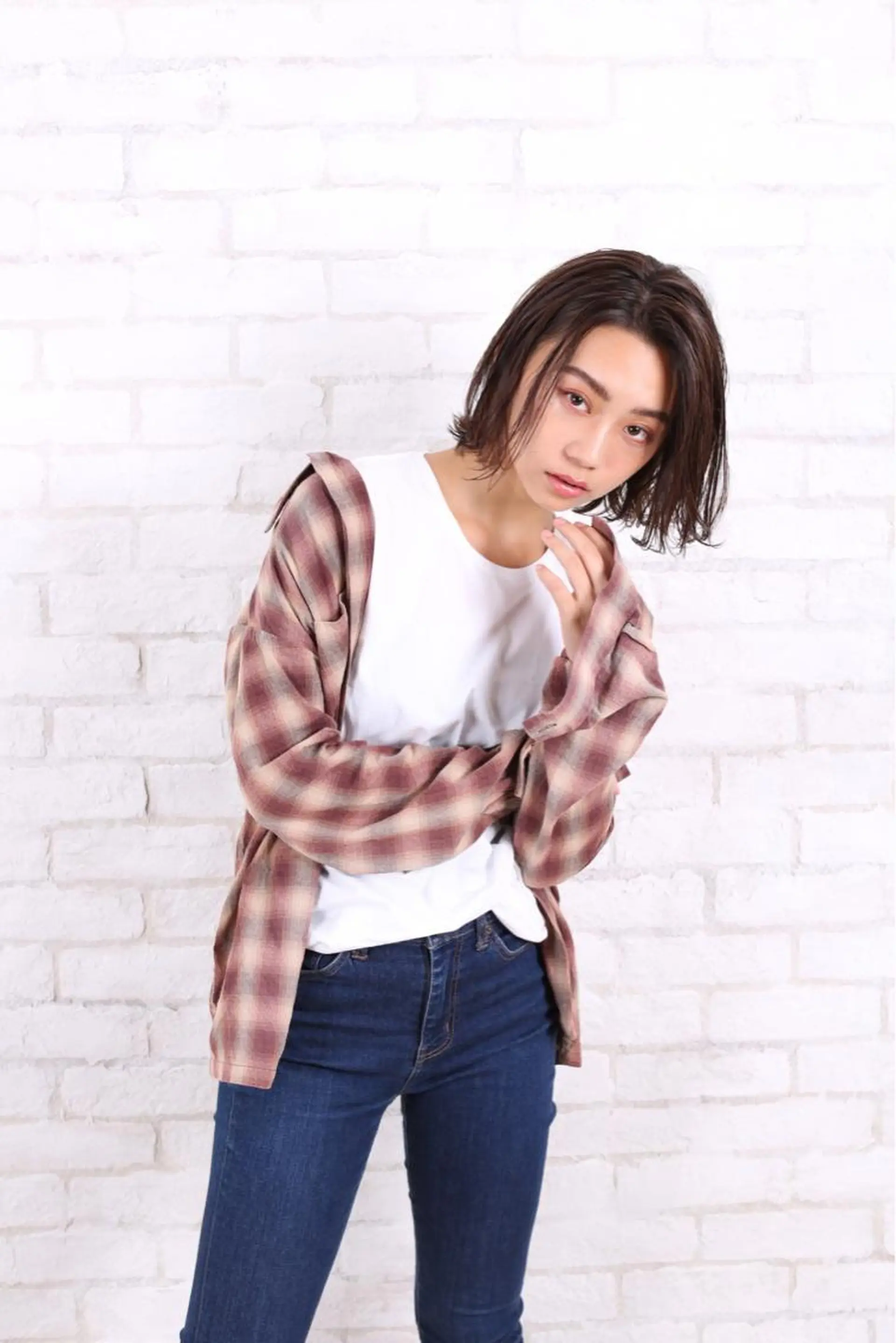 ミディアム カラー カット 川上 裕樹のヘアスタイル