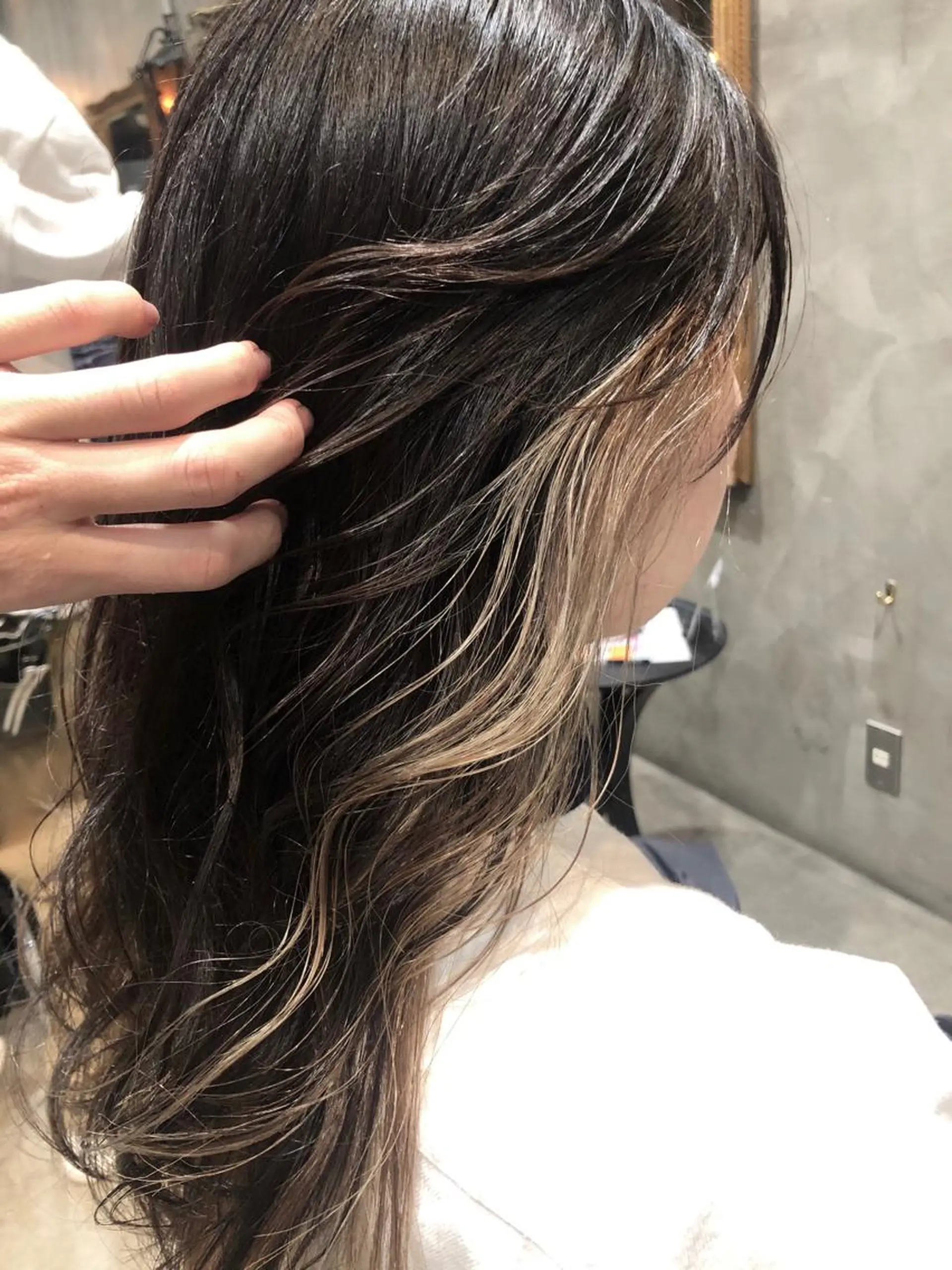 セミロング カラー マンツーマン／韓国 ヘア‎Amiのヘアスタイル