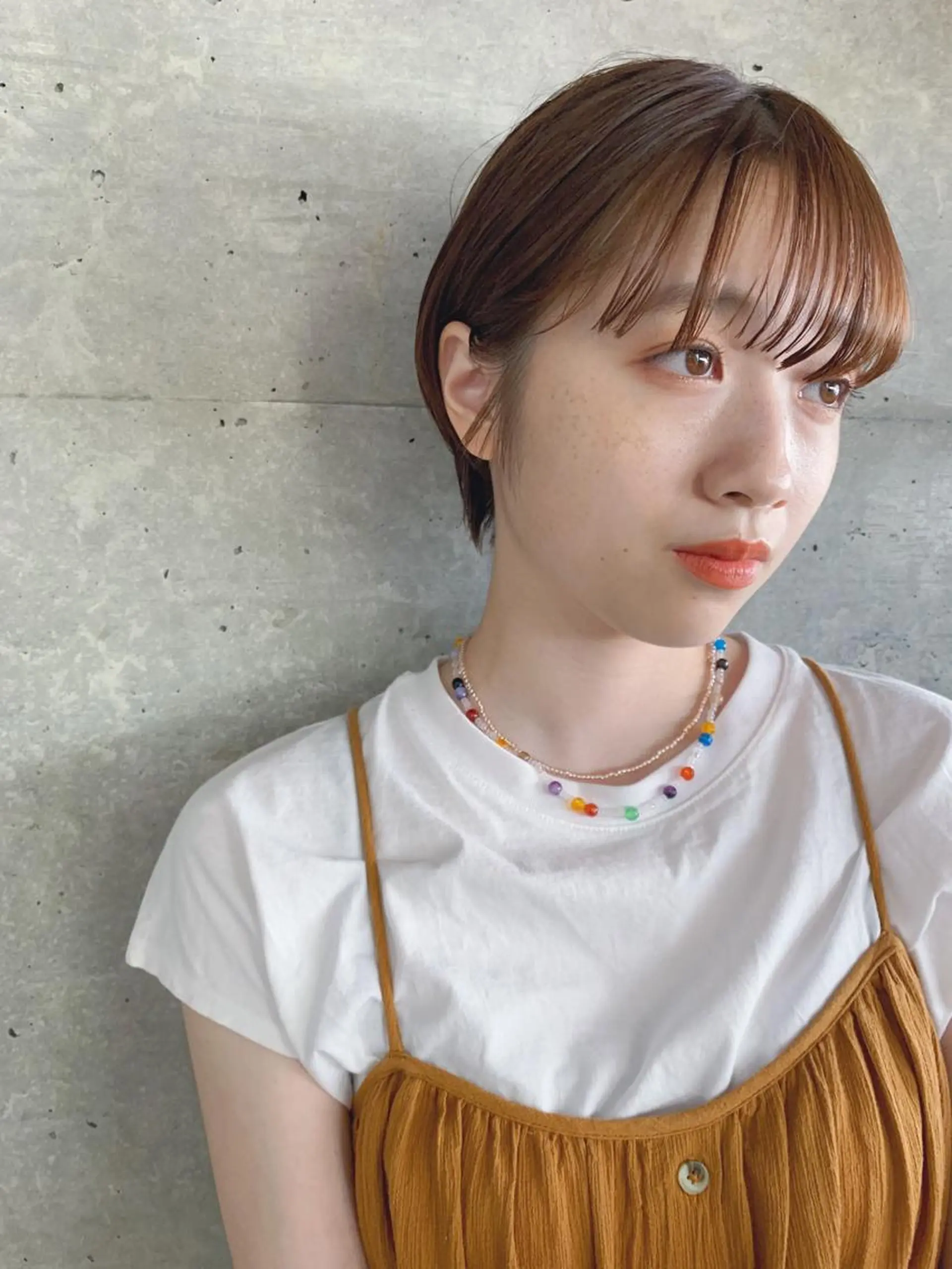 ショート カラー ボブパーマコテ巻き風 パーマNo1深江秀平のヘアスタイル